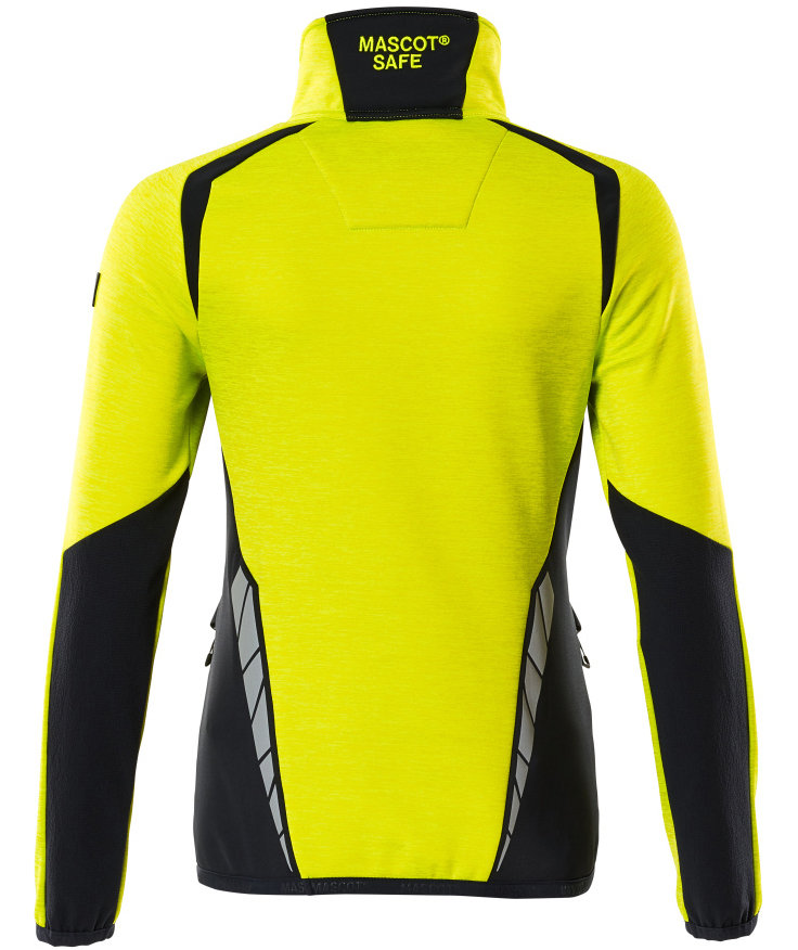 Mascot Accelerate Safe dame fleecegenser, Hi-vis Gul/Svart