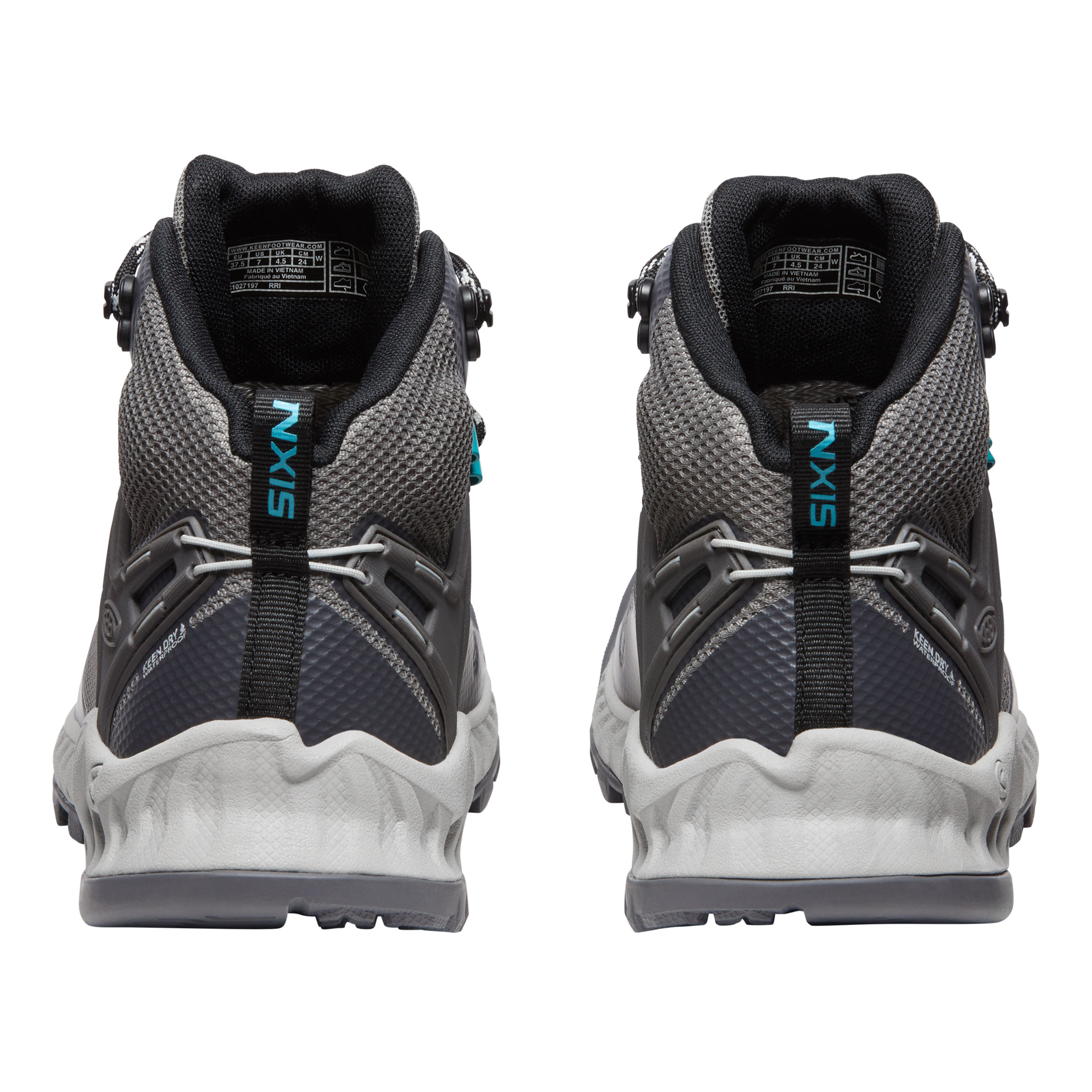 Keen Nxis Evo Mid WP women's hiking boots, Magnet/Ipanema, large image number 5