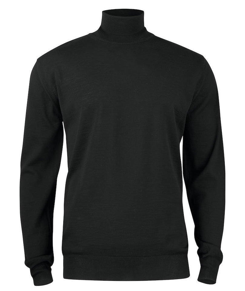 Cutter & Buck Kennewick Pullover Rollkragen mit Merinowolle, Black, Black, swatch