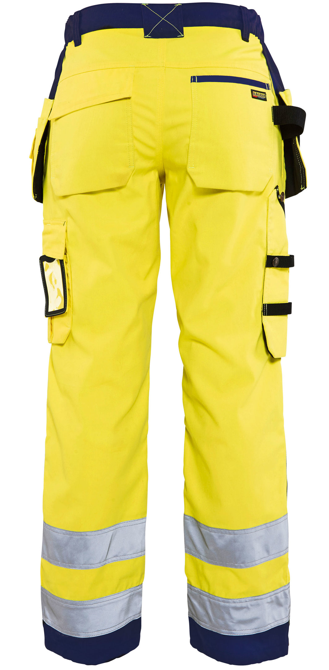 Bl&aring;kl&auml;der hantverksbyxa dam, Varsel gul/marinbl&aring;, large image number 2