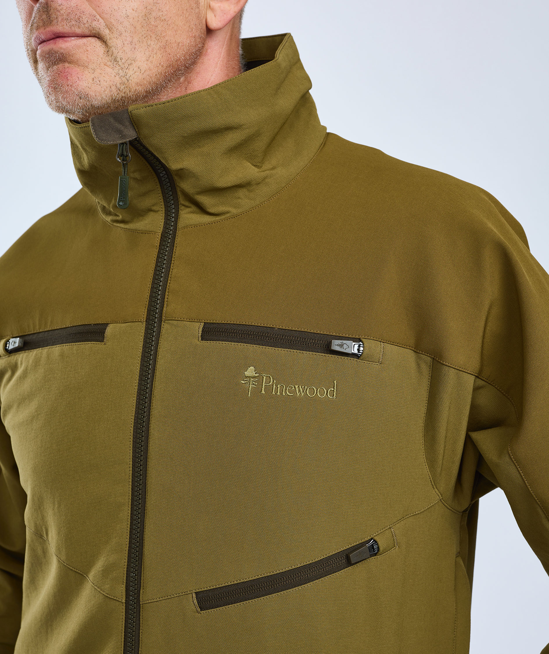 Pinewood Furudal Hunters Hybrid Stretch jakke, Olive green, large image number 4