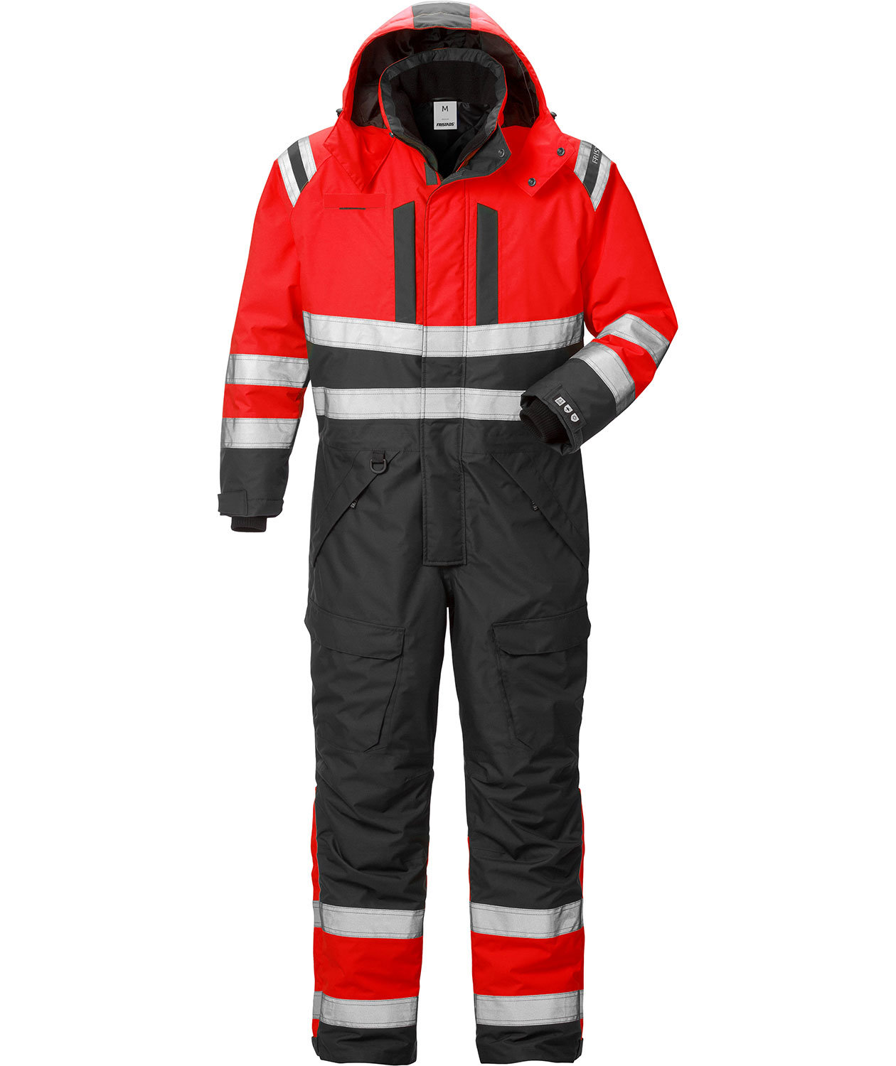 Fristads Airtech&reg; vinterkjeledress 8015, Hi-vis R&oslash;d/Svart