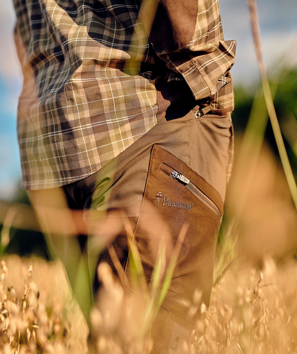 Pinewood Furudal Tracking bukser, Strata/Mossgr&oslash;n, large image number 6