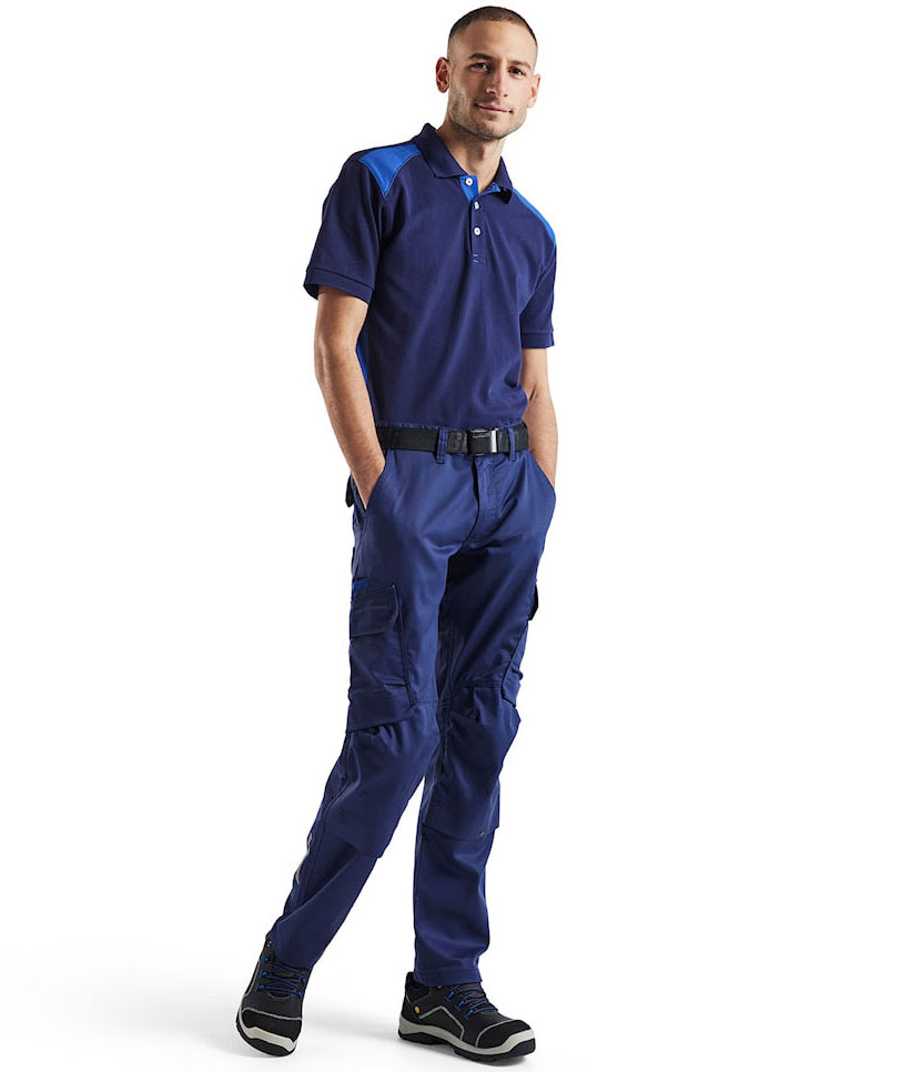 Bl&aring;kl&auml;der arbetsbyxa