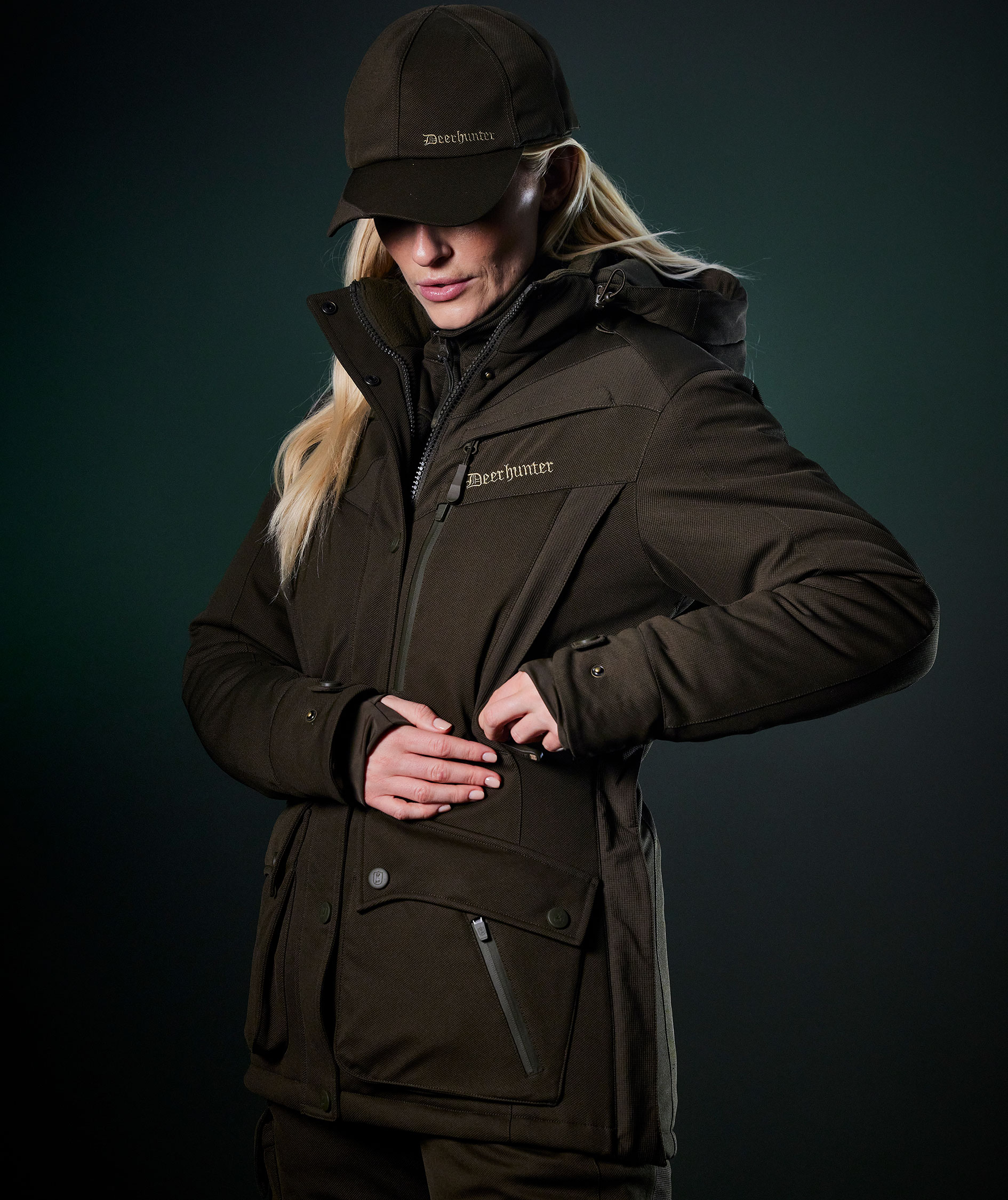 Deerhunter Muflon Pro dame vinterjakke, Art green