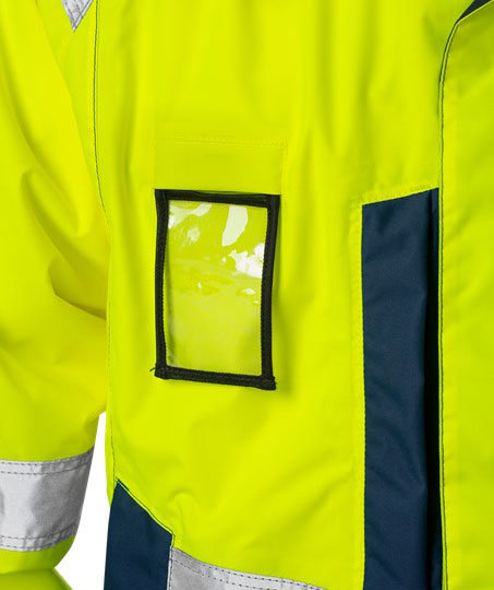 Fristads dame Airtech&reg; vinterjakke 4037 GTT, Hi-vis&nbsp;Gul/Marine, large image number 2