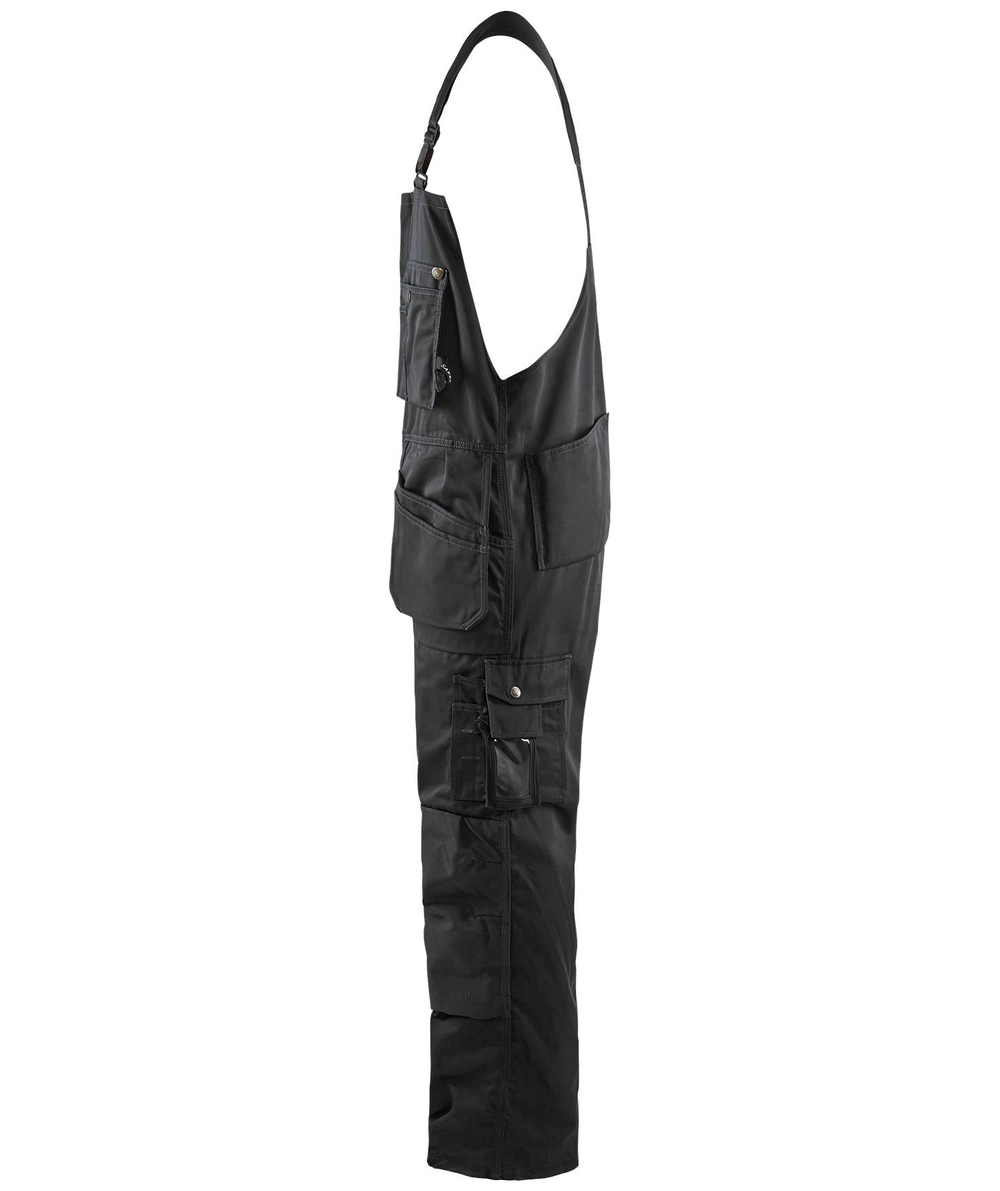 Bl&aring;kl&auml;der craftsman bib and brace trousers, Black, large image number 2
