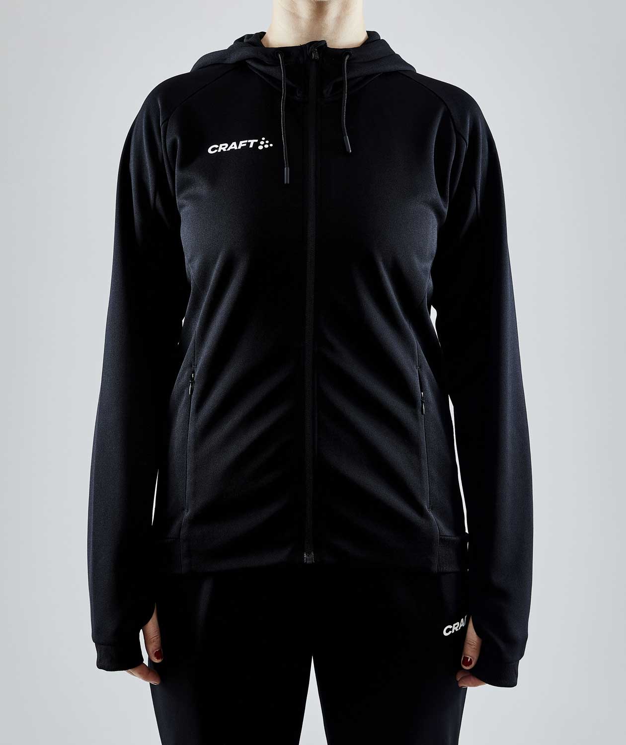 Craft Evolve hoodie dam, Svart