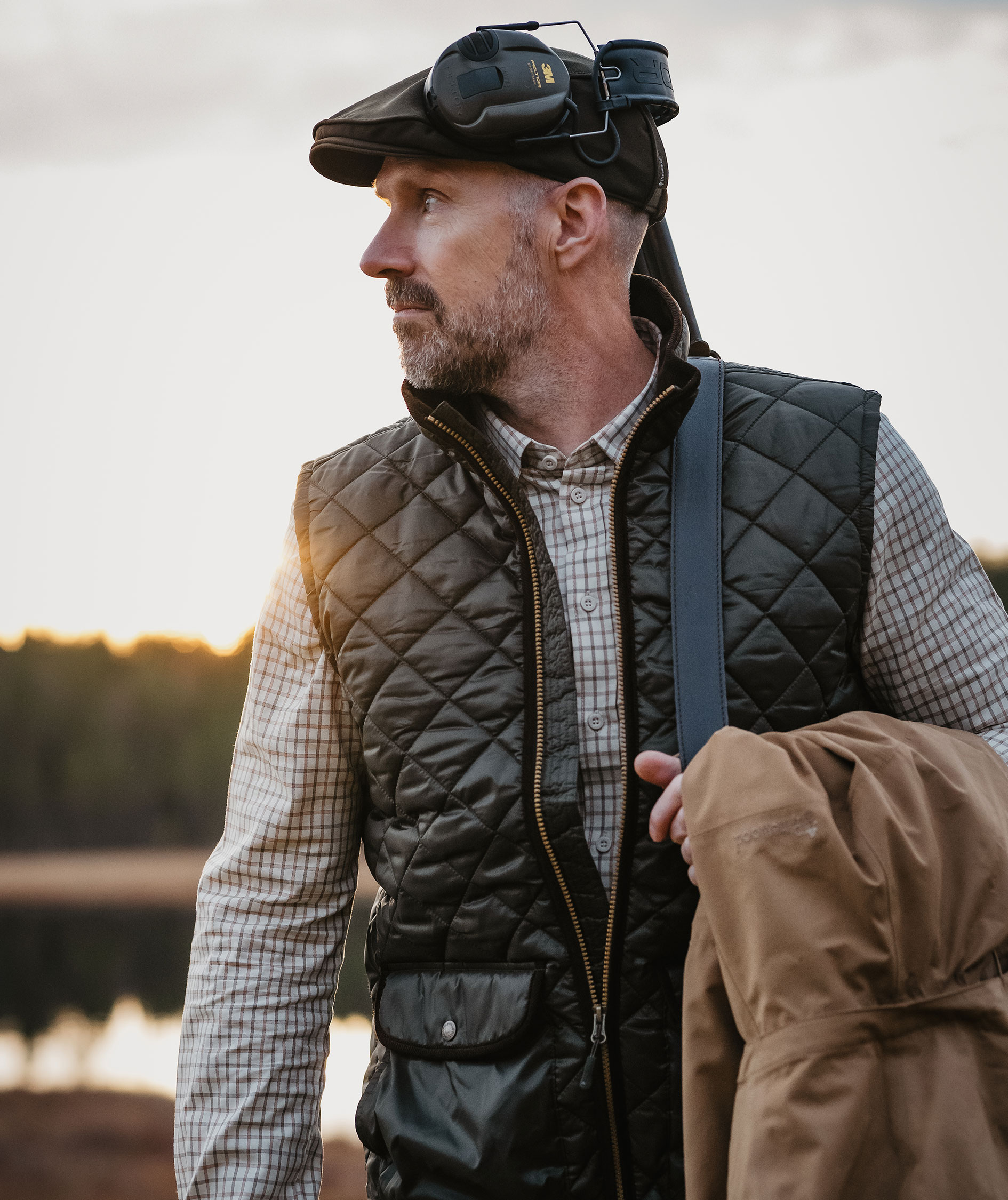 Pinewood Nydala Classic vatteret vest, Moss green, large image number 1