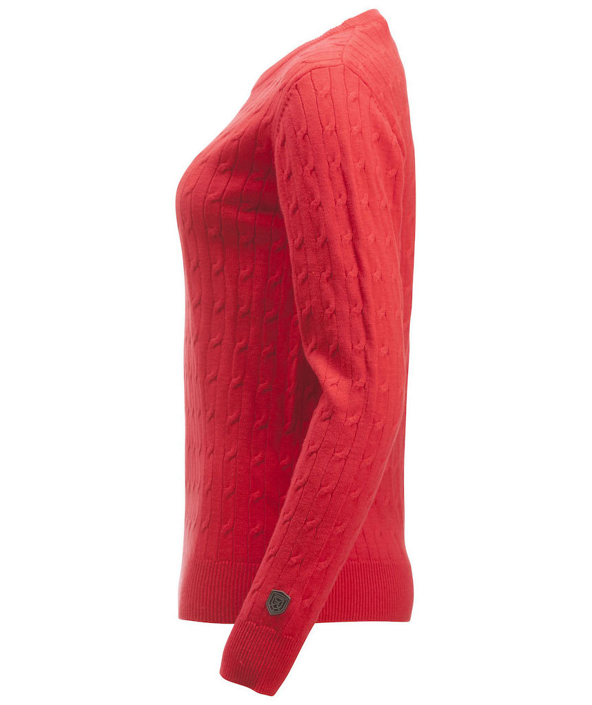 Cutter & Buck stickad tr&ouml;ja dam, R&ouml;d