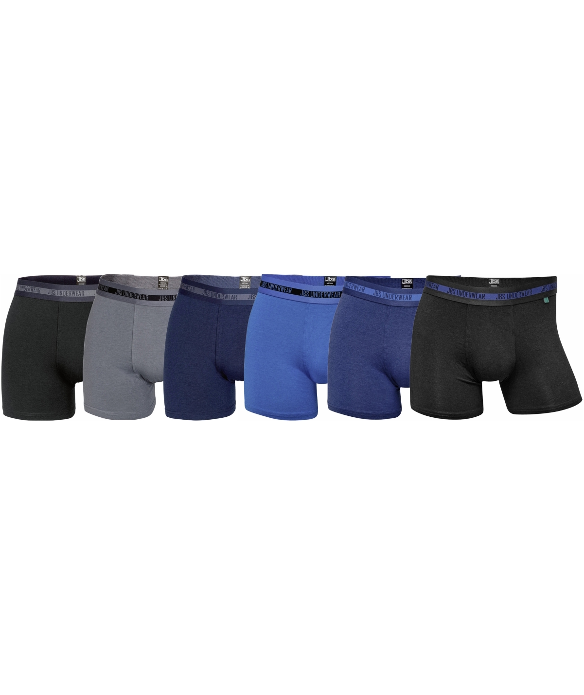 JBS 6-pak boxershorts med bambus, Flerfarvet