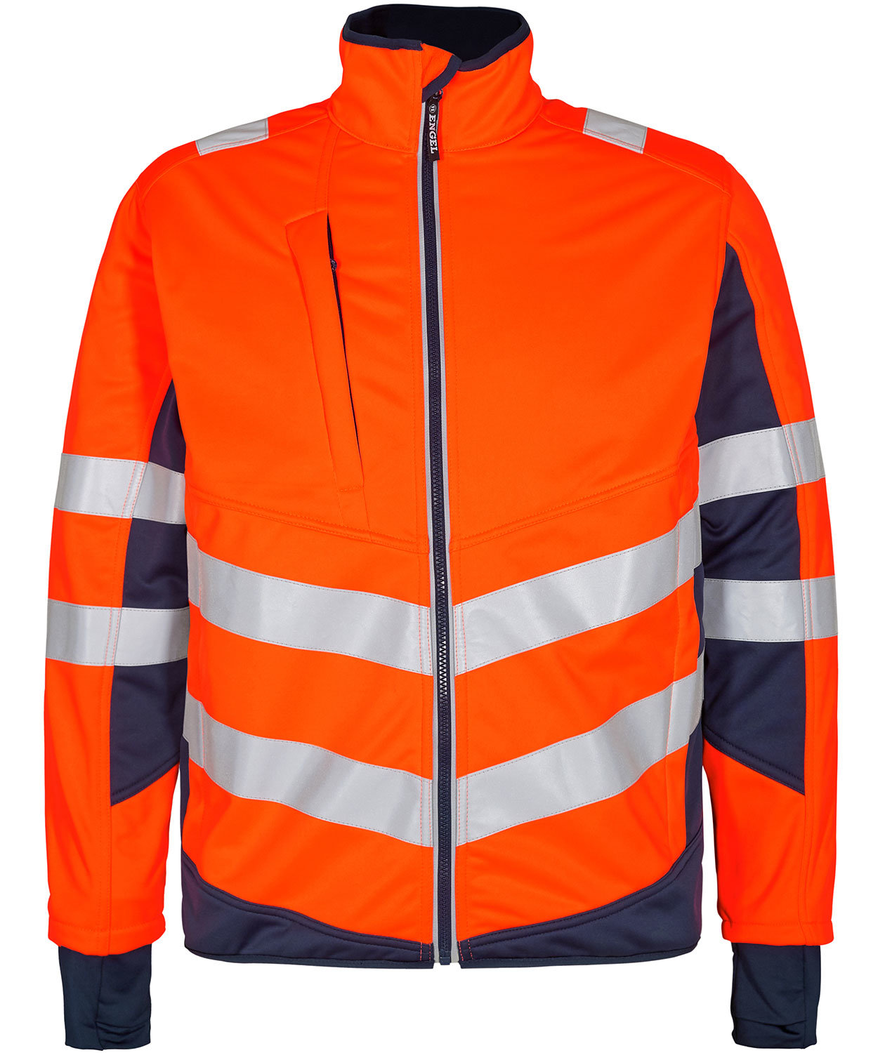 Engel Safety softshelljacka, Orange/Blue Ink, Orange/Blue Ink, swatch