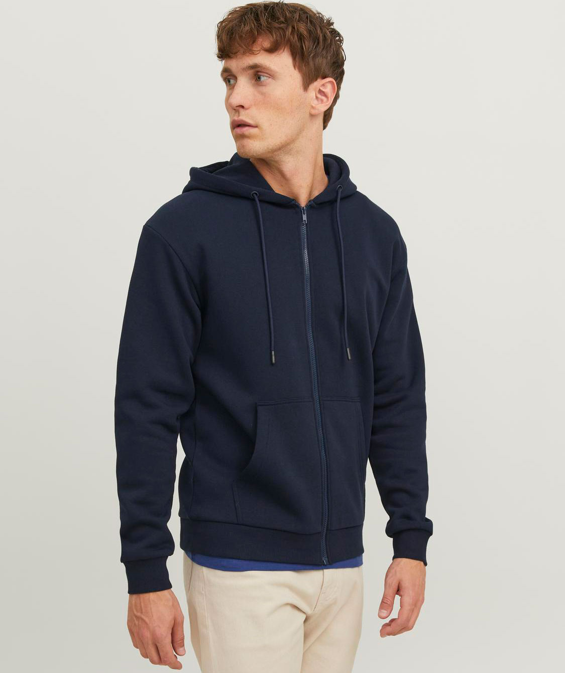 Jack & Jones JJEBRADLEY hoodie med dragkedja
