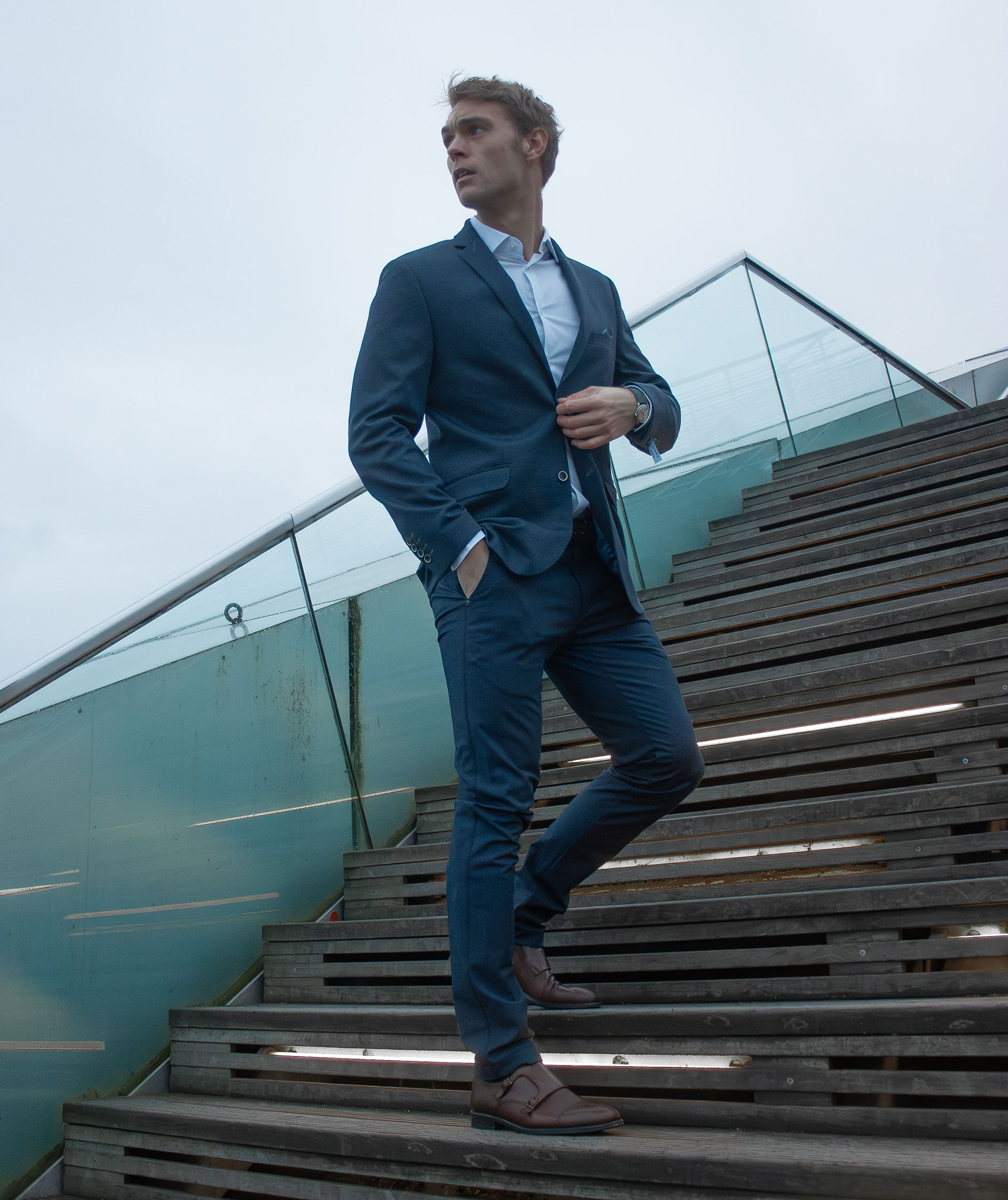 Sunwill Extreme Flex Regular fit kavaj, Navy, large image number 1