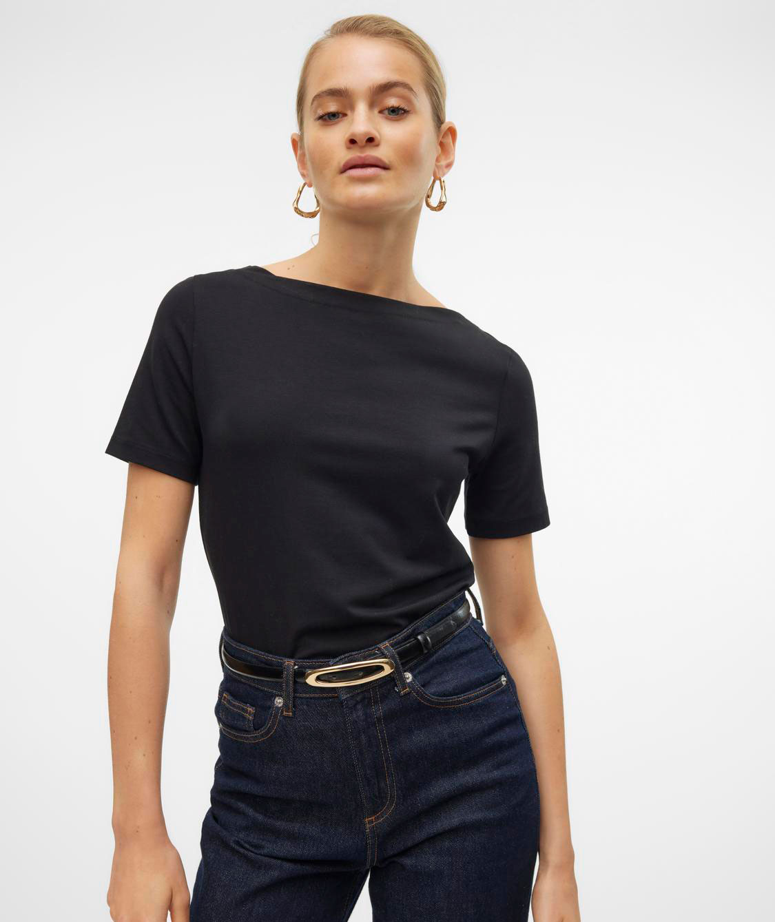 Vero Moda VMPANDA MODAL T-shirt dam, Black, large image number 4