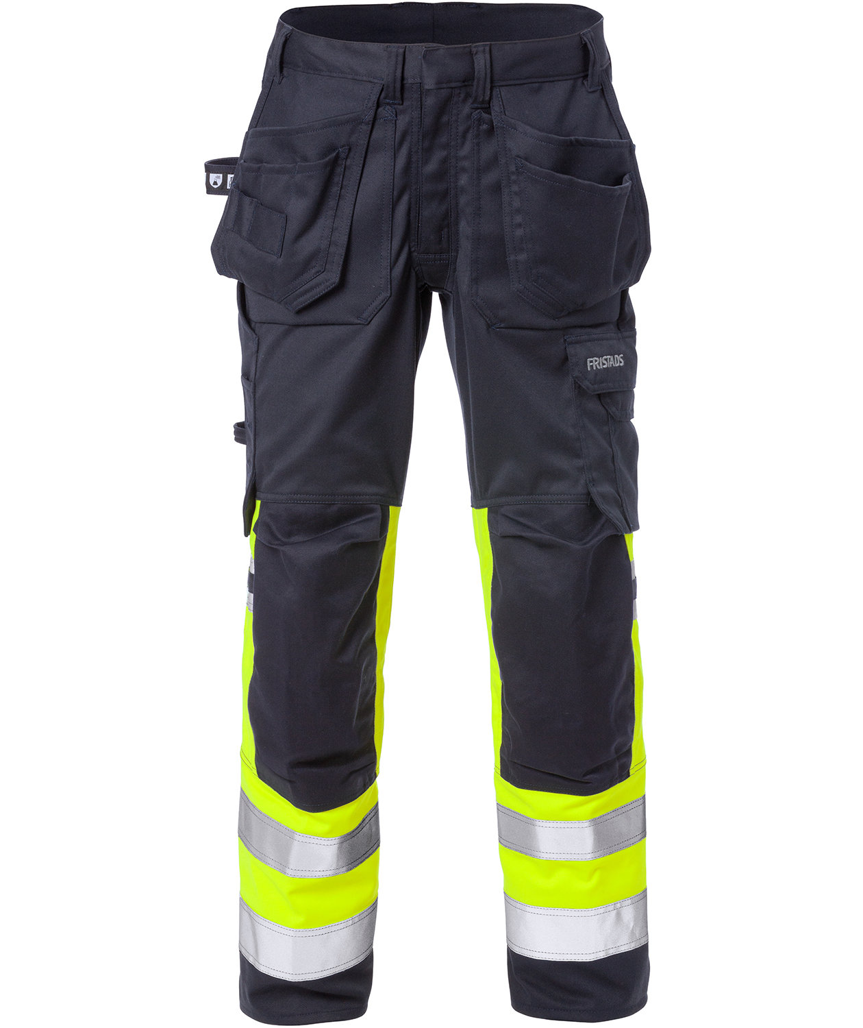 Fristads Flamestat hantverksbyxa dam 2171, Varsel gul/marinbl&aring;