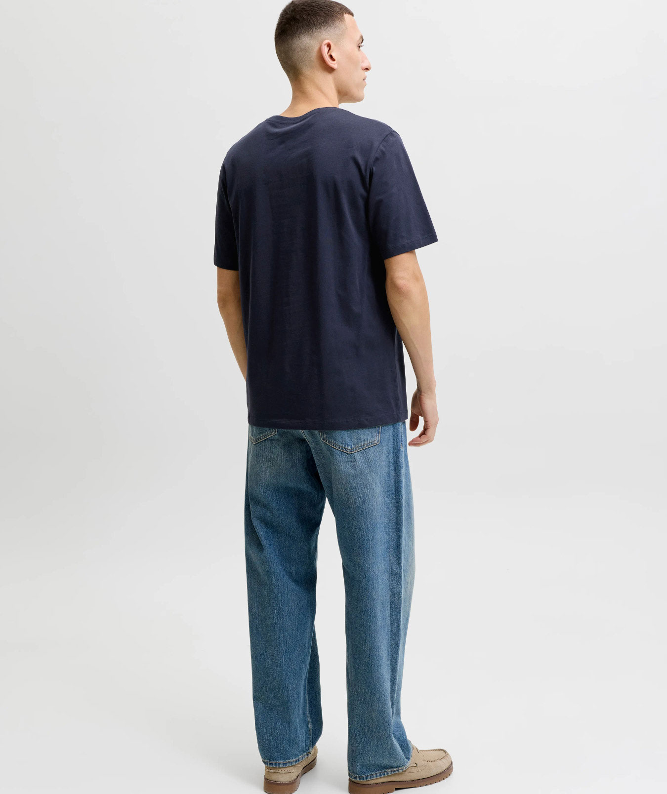 Jack & Jones JJELOGO T-skjorte, Navy Blazer, large image number 3