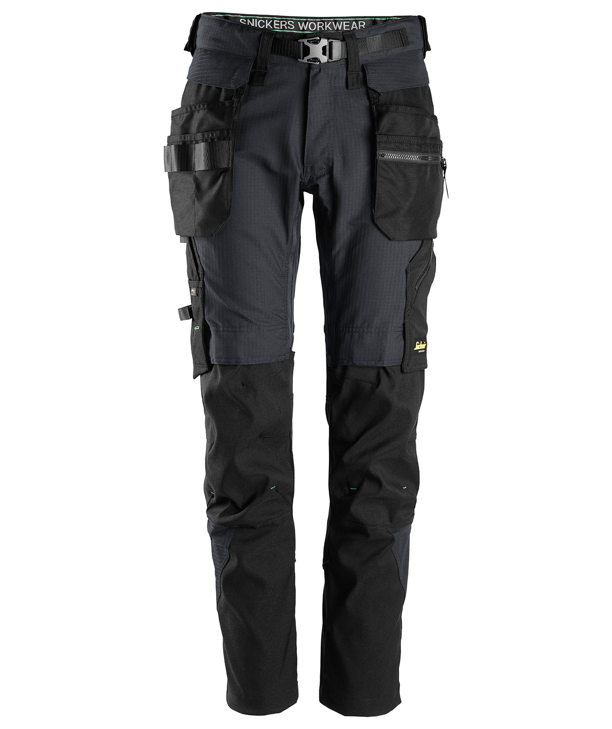 Snickers FlexiWork h&aring;ndverksbukse 6972, St&aring;lgr&aring;/Svart, St&aring;lgr&aring;/Svart, swatch