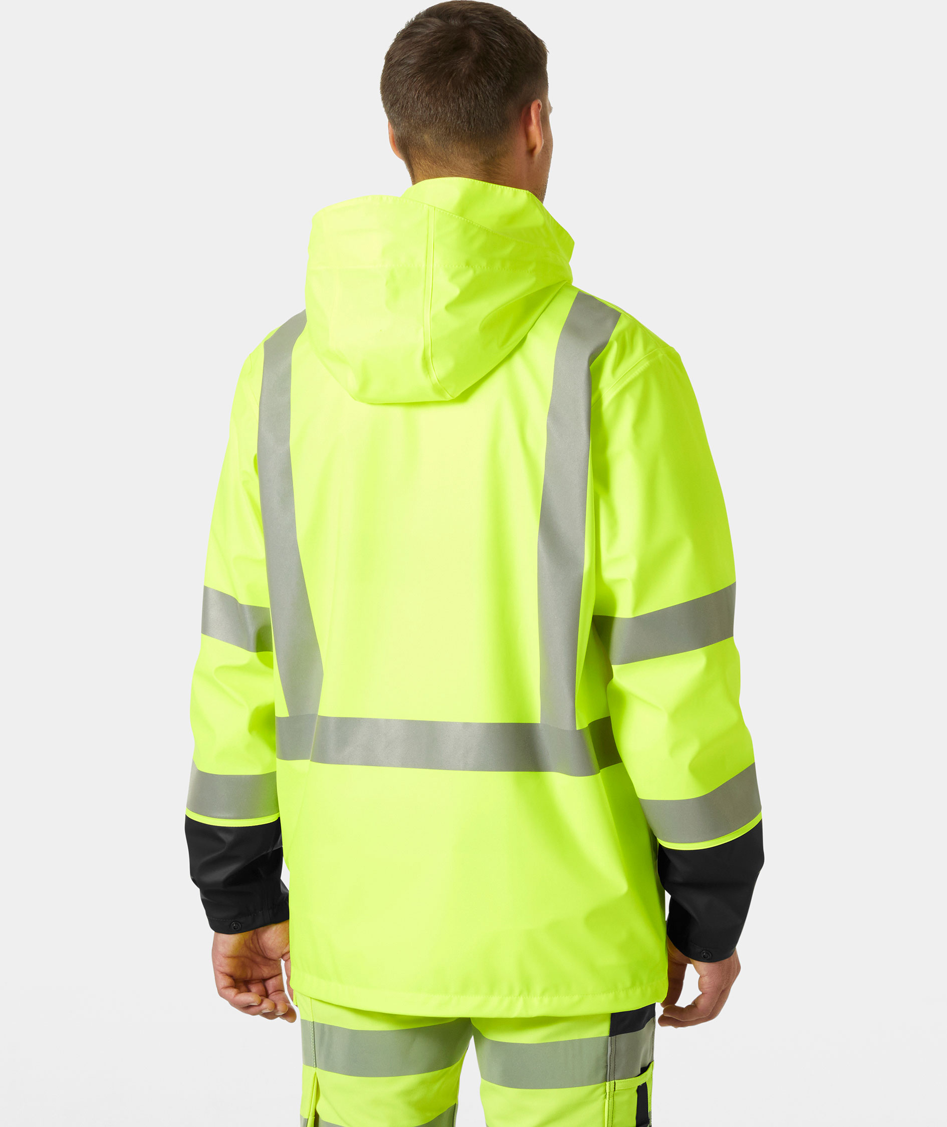 Helly Hansen Addvis regnjakke, Hi-vis Gul/Ebony, large image number 3