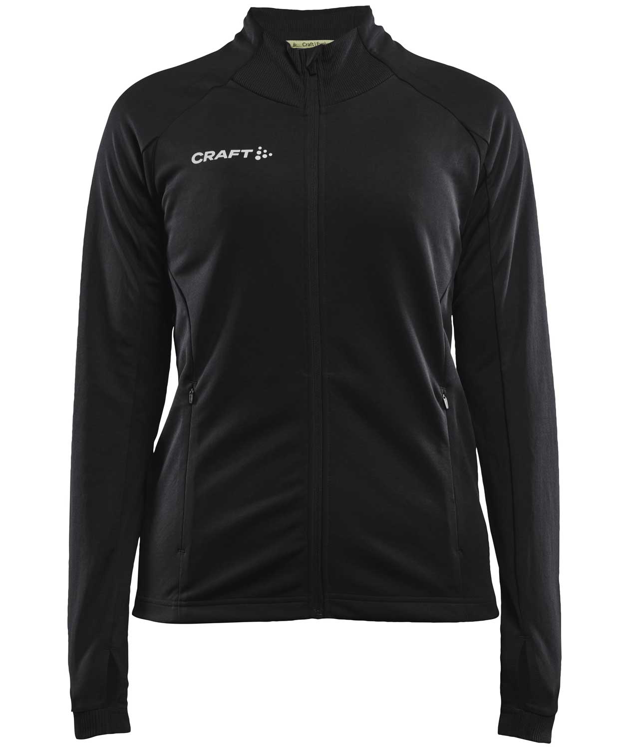 Craft Evolve Full Zip dame sweatshirt, Sort
