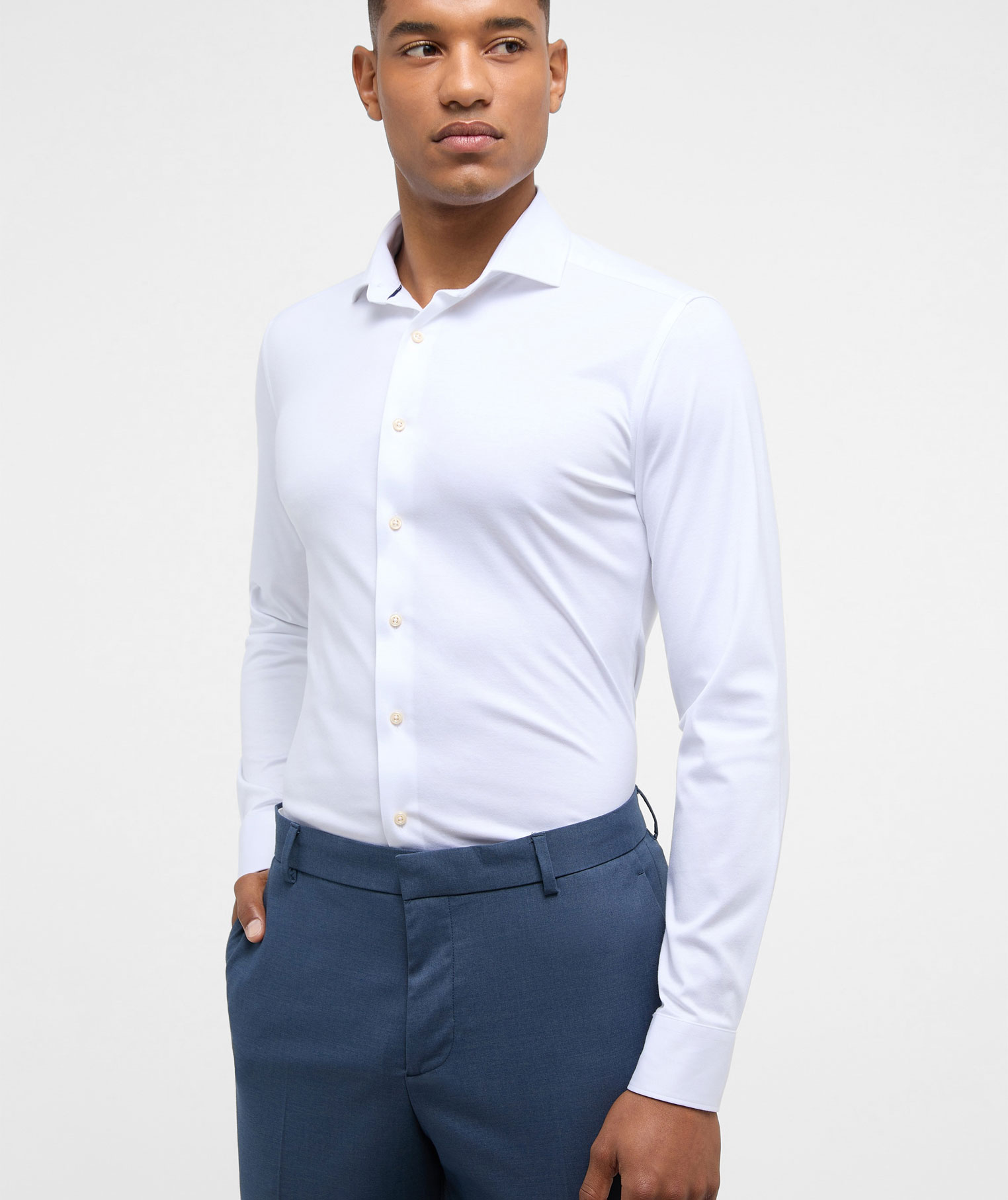 Eterna Soft Tailoring Jersey Slim fit Hemd