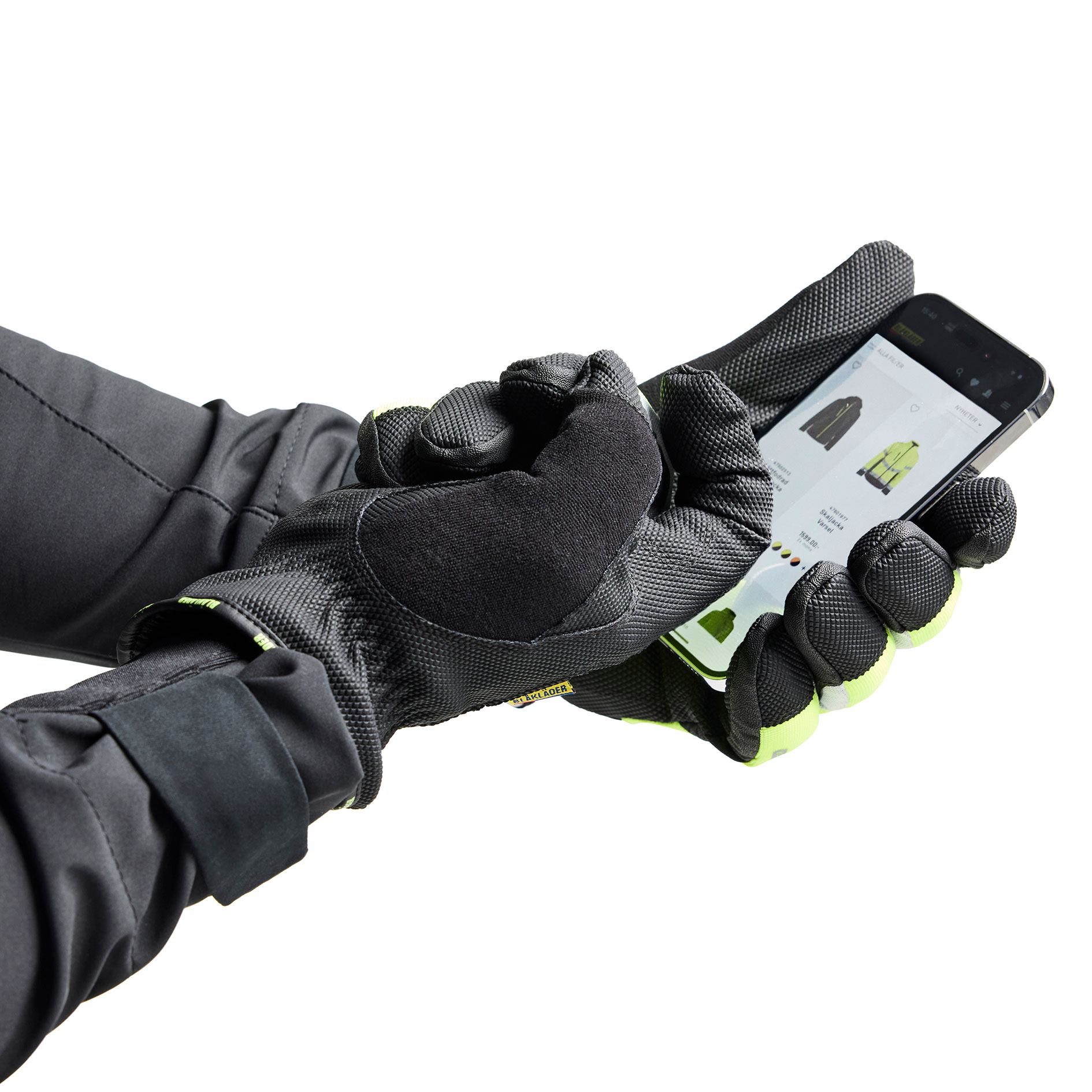 Bl&aring;kl&auml;der 2881 Supreme vinter arbeidshansker, Svart/Hi-Vis Gul