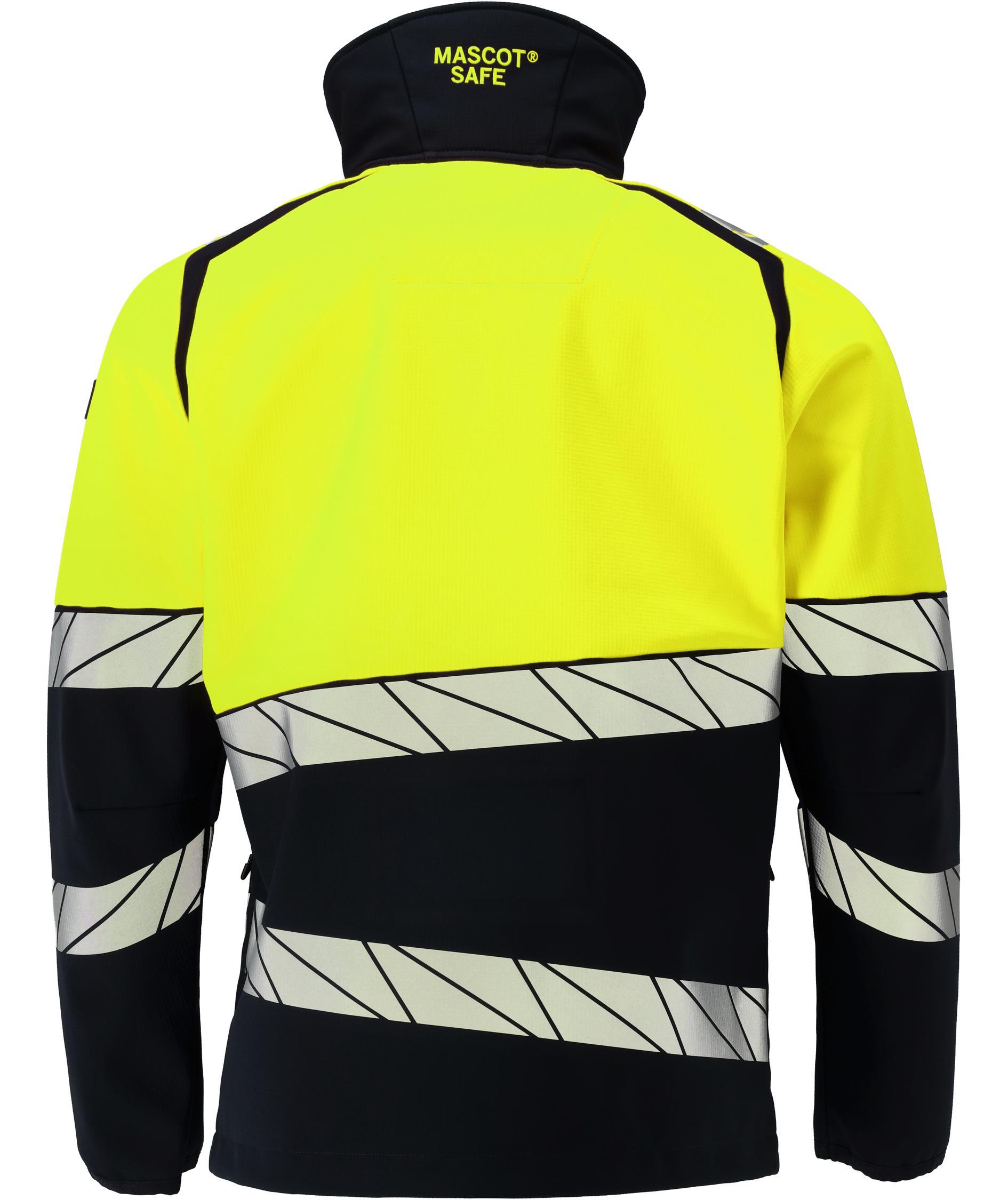 Mascot Accelerate Safe softshell jacket, Black/Hi-Vis Yellow, large image number 1