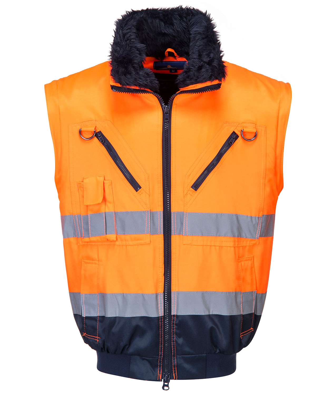 Portwest 3-i-1 pilotjakke, Hi-vis Orange/Marine, large image number 3