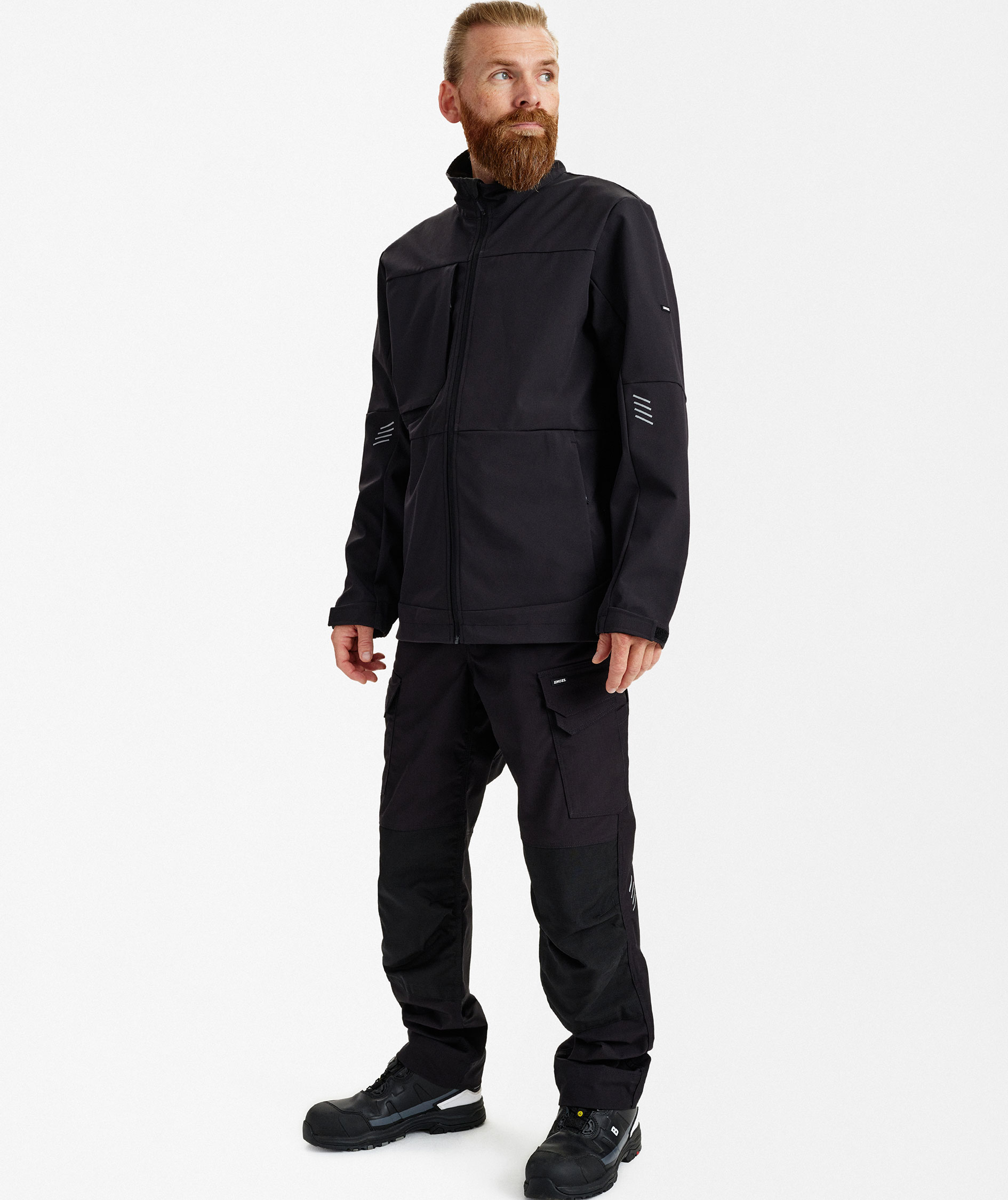 Engel Entire softshelljakke, Black, large image number 2