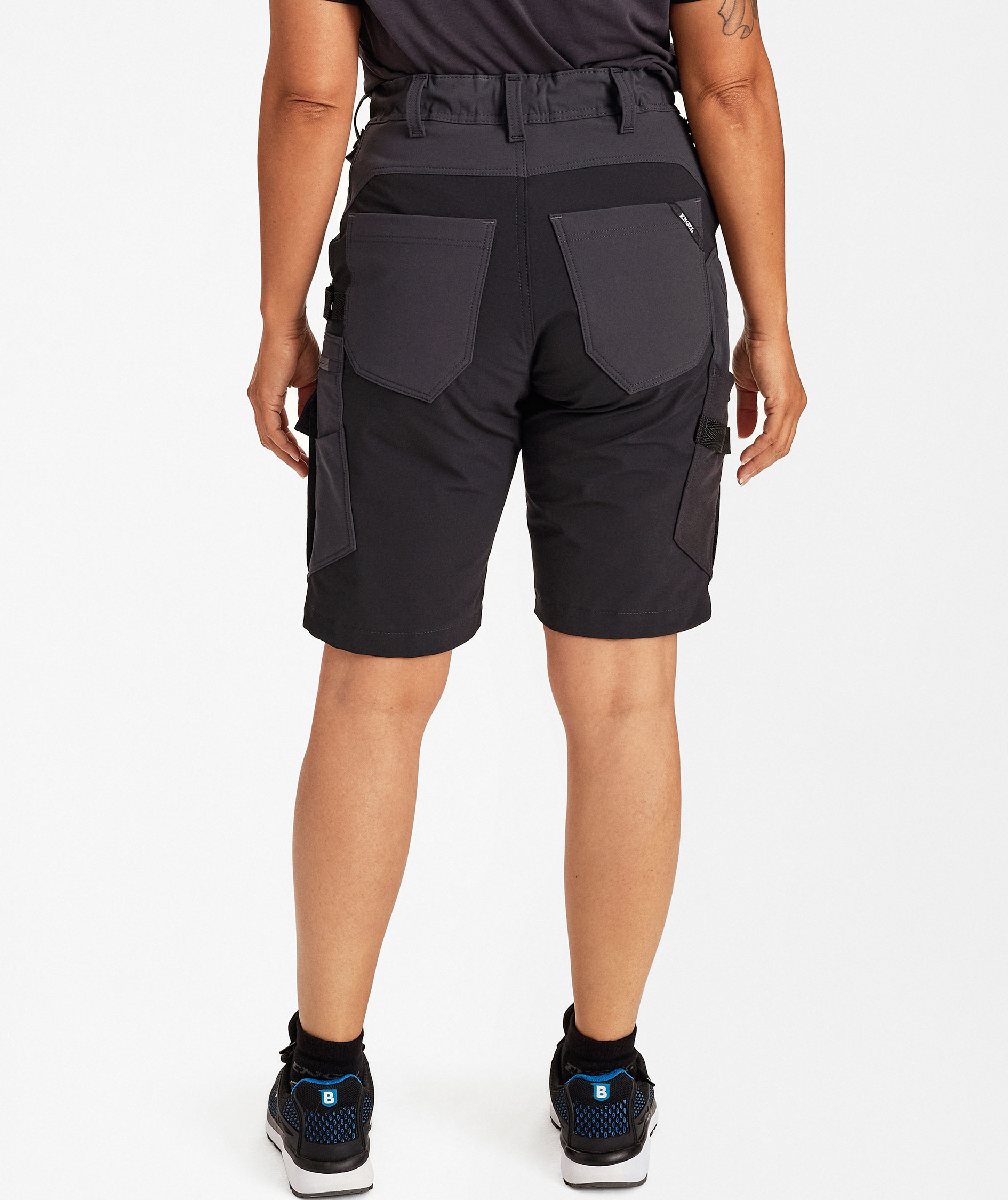 Engel Entire dame arbeidsshorts full stretch, Anthracite Grey/Black, large image number 2