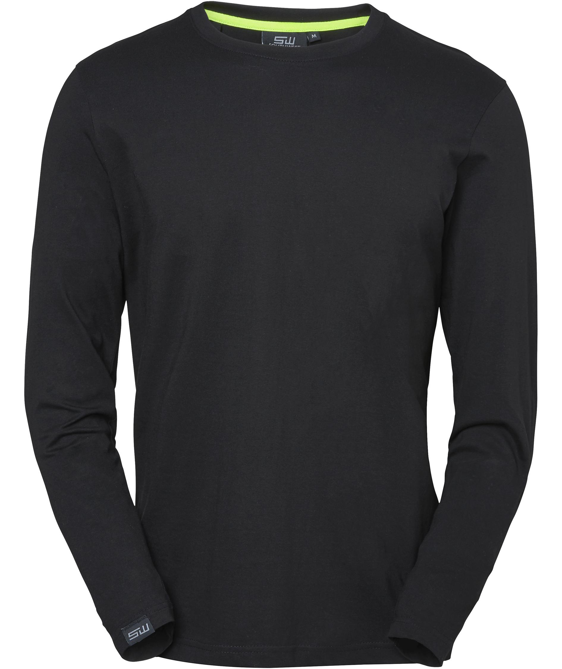 South West Vermont l&aring;ng&auml;rmad T-shirt, Black