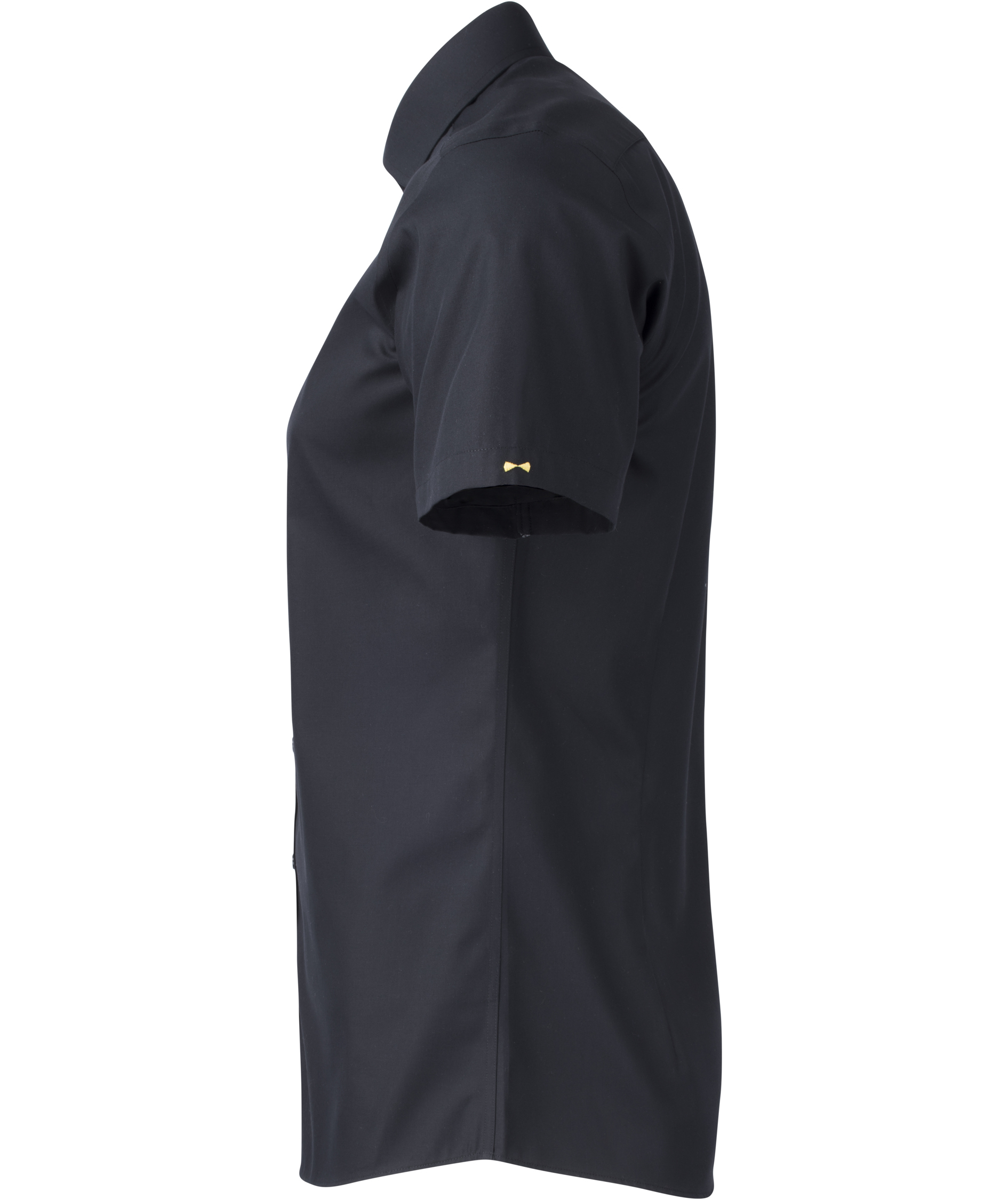 J. Harvest & Frost Twill Yellow Bow 50 Regular fit kortermet skjorte, Black, large image number 2