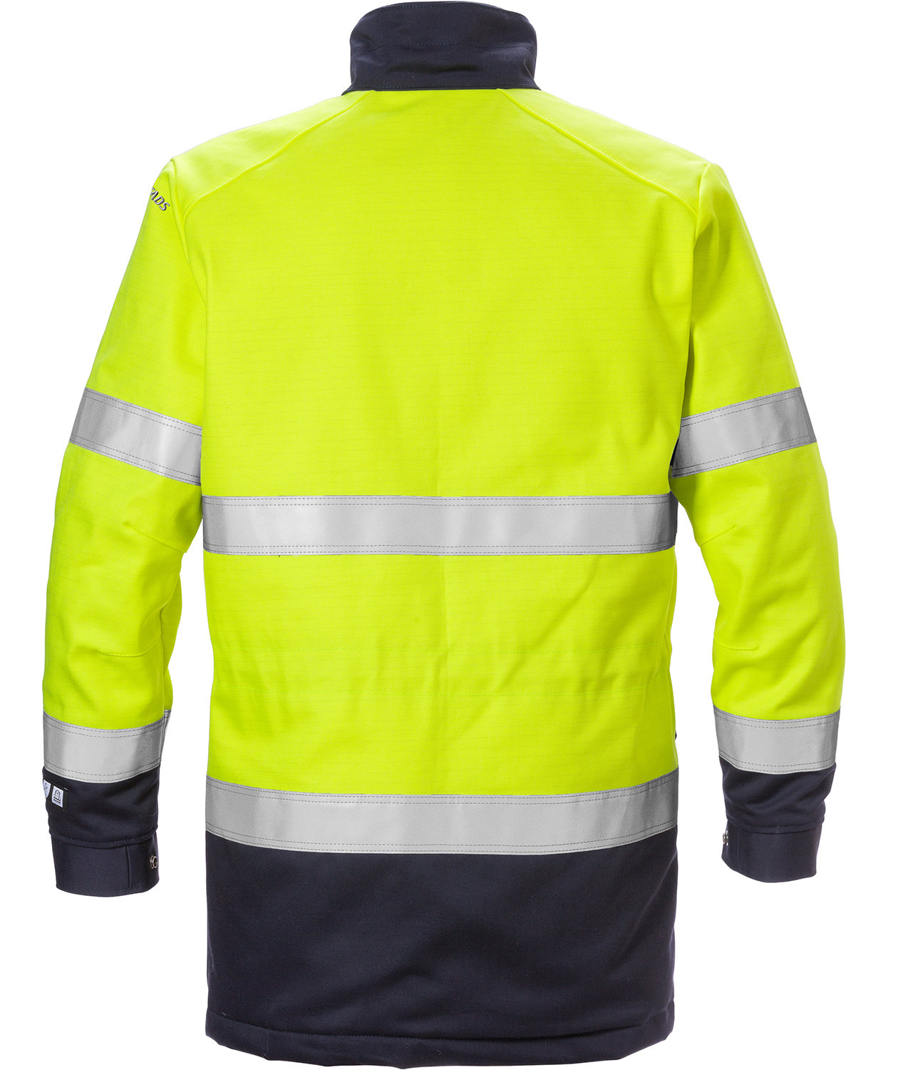 Fristads Flame parka 4589, Hi-vis Yellow/Marine, large image number 1