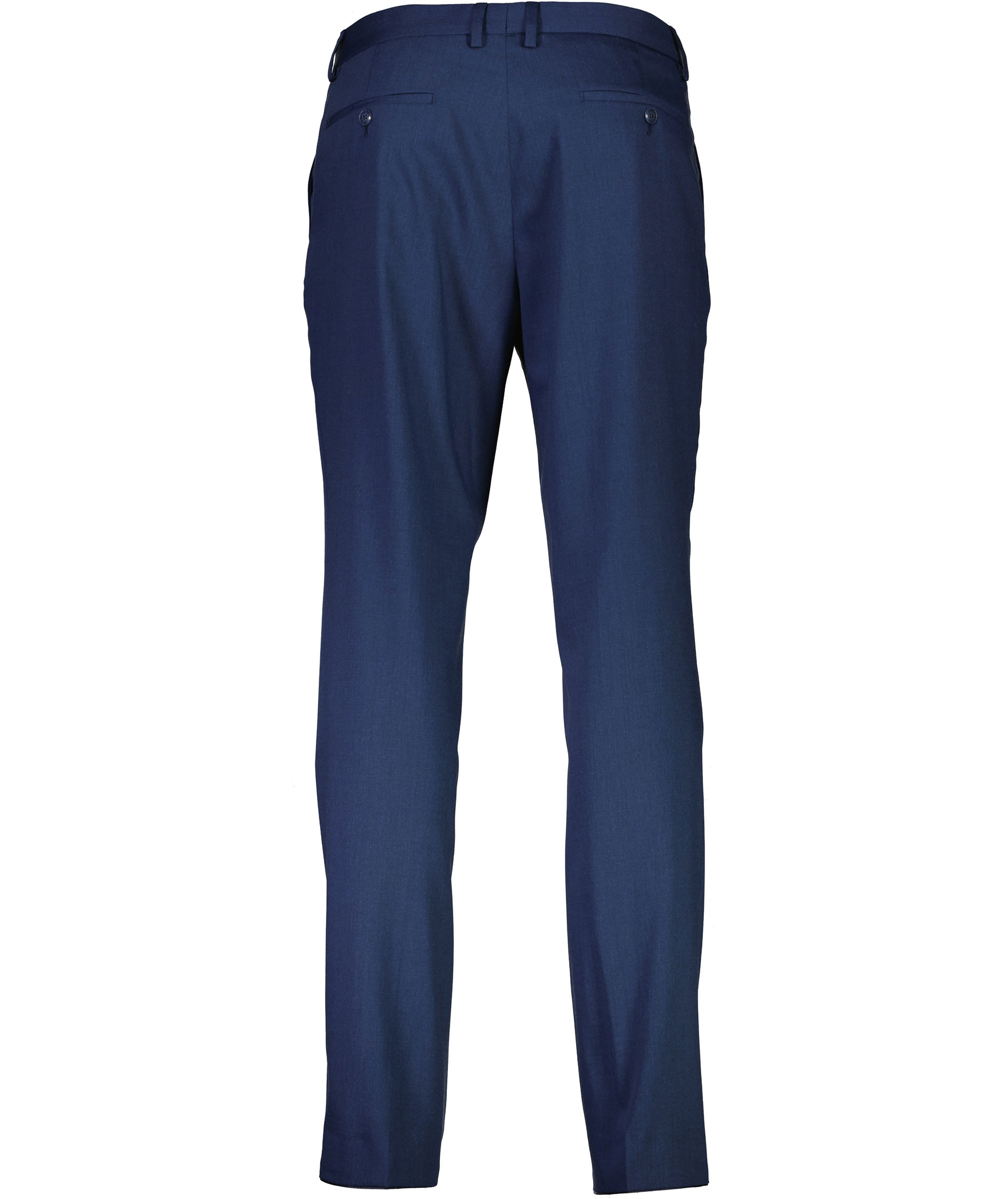 Lindbergh Modern fit habitbukser med uld, DK Navy Mel, large image number 2