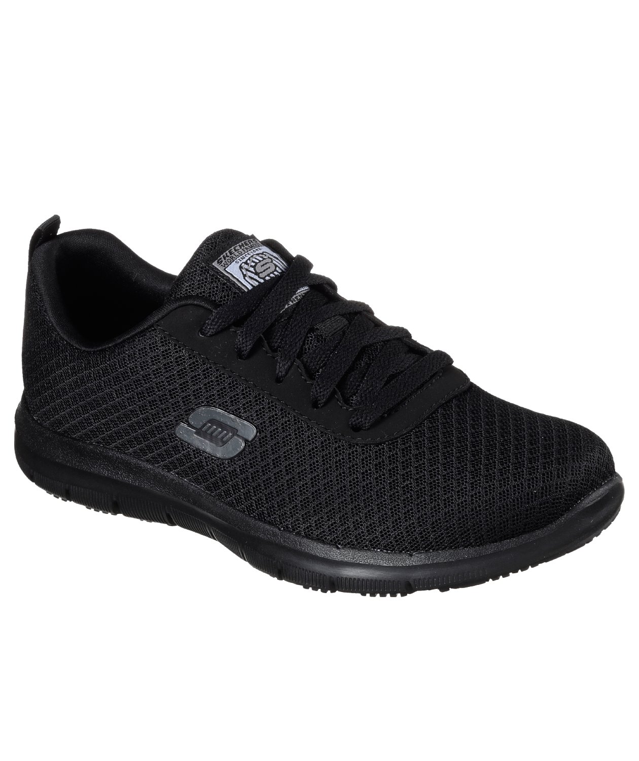Skechers Ghenter Bronaugh SR dame arbejdssko OB, Sort