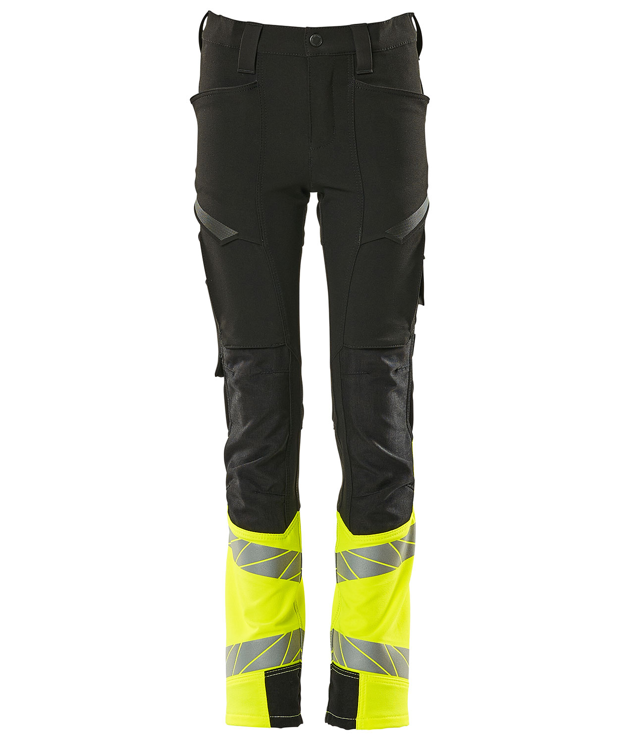 Mascot Accelerate Safe arbetsbyxa till barn, Svart/Varselgul