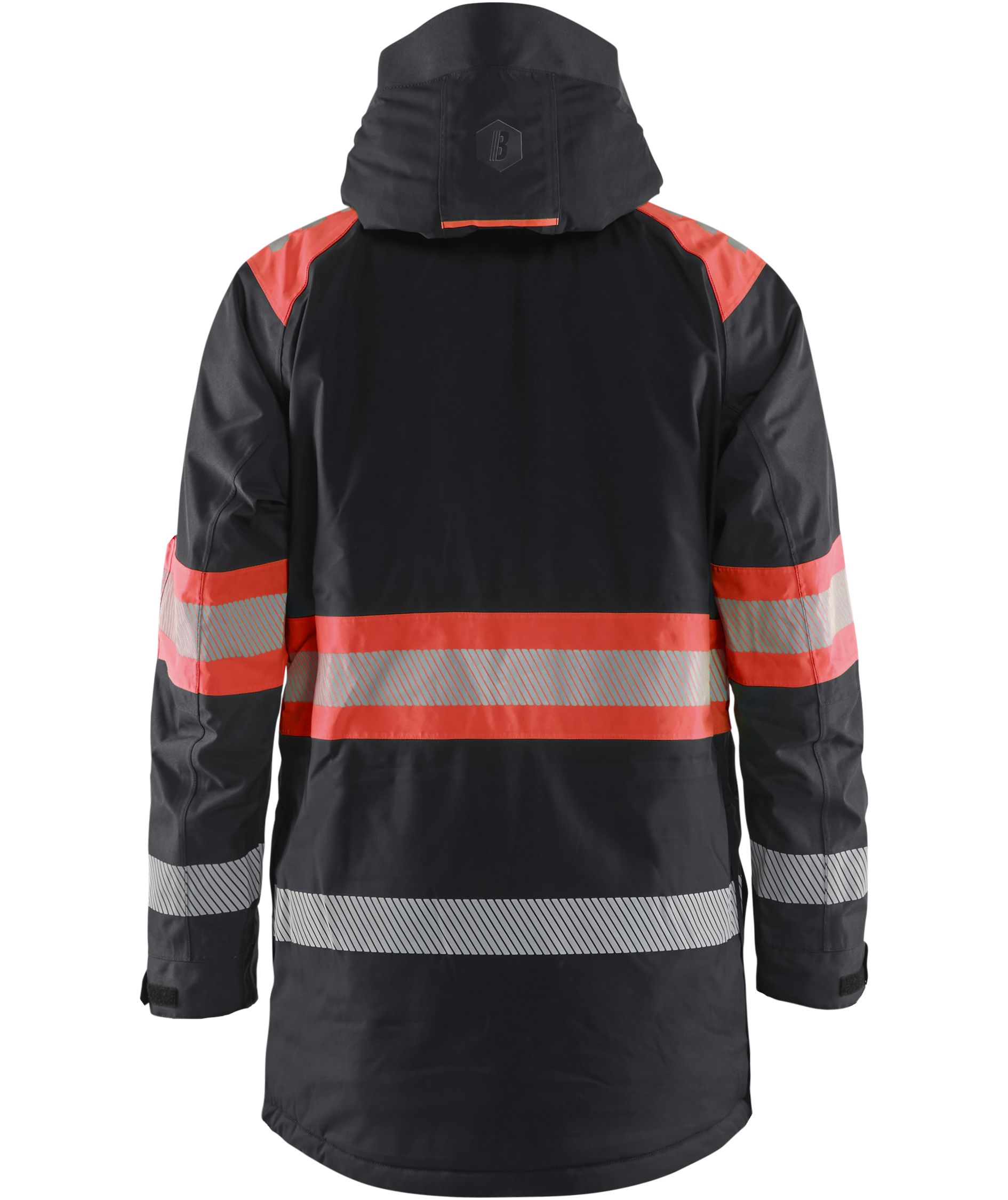 Bl&aring;kl&auml;der winter parka, Black/Hi-Vis Red, large image number 2