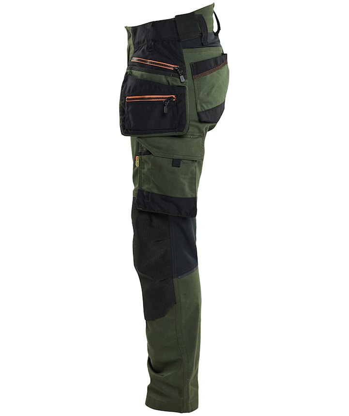 Bl&aring;kl&auml;der Striker Damen Handwerkerhose, Waldgr&uuml;n/Rost, large image number 3