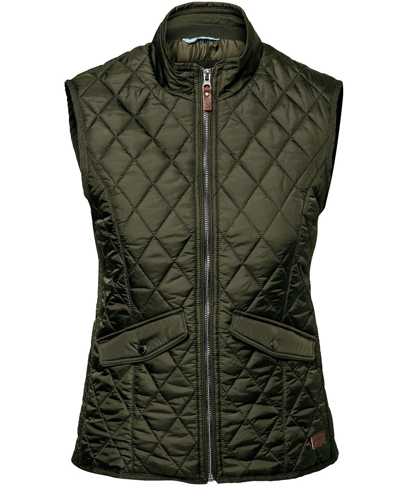 Nimbus Camden quilted women's vest, Olive, Olive, swatch
