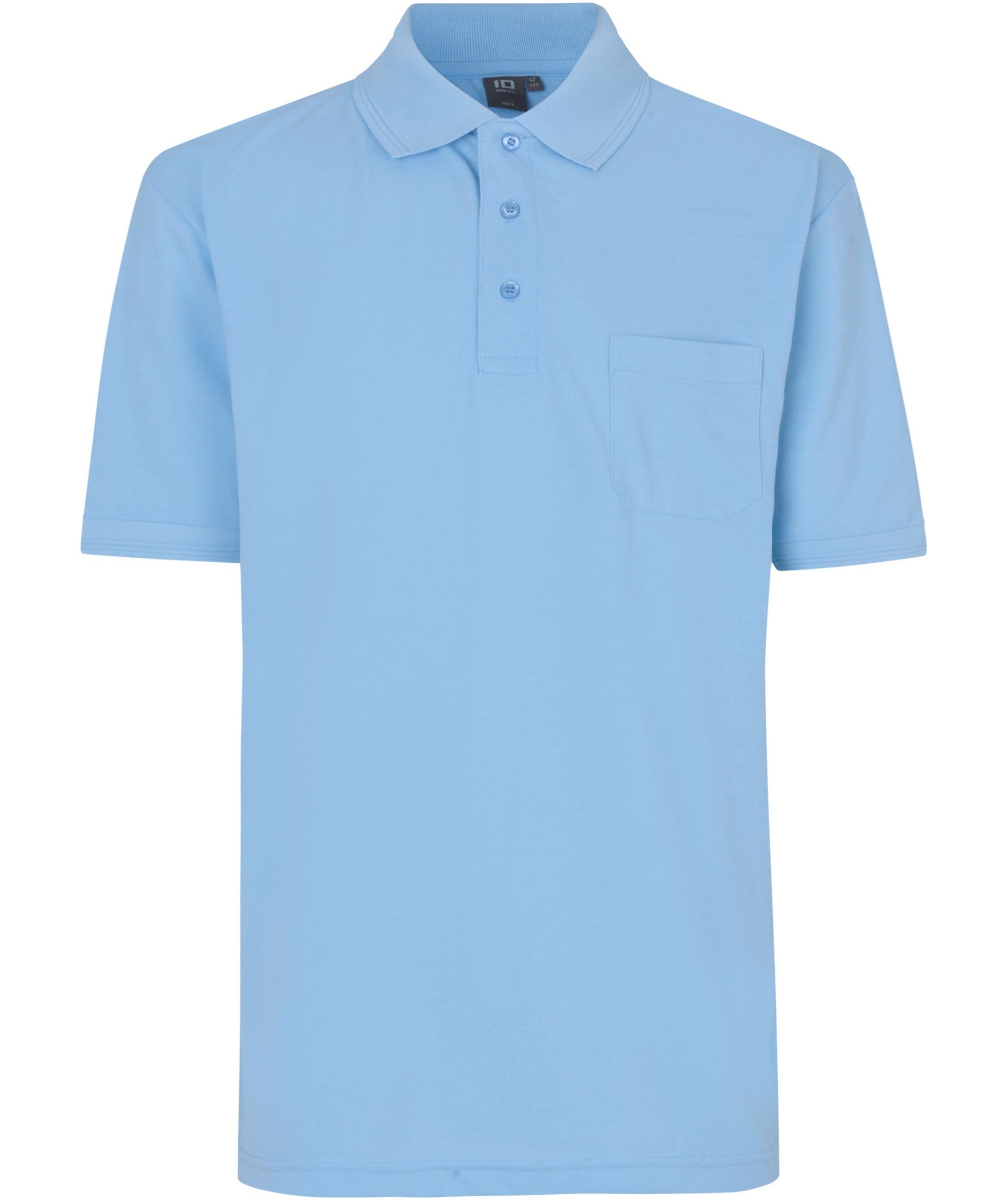 ID Identity klassisk pik&eacute;tr&ouml;ja, Ljus Bl&aring;, large image number 0