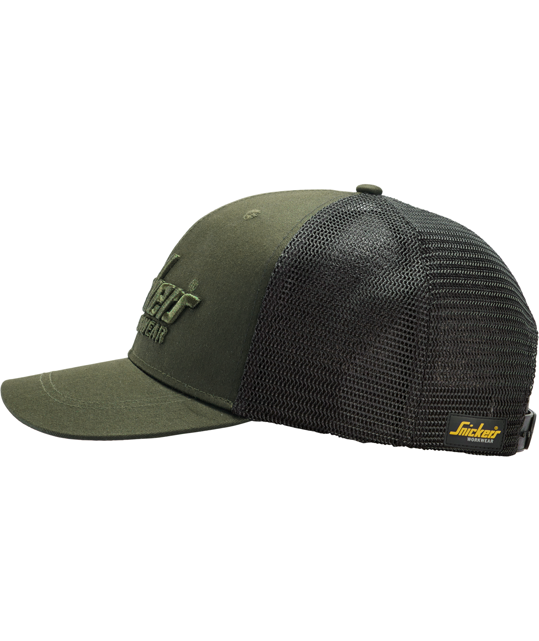 Snickers Trucker cap 9001, Khaki Green/Black, Khaki Green/Black, large image number 3