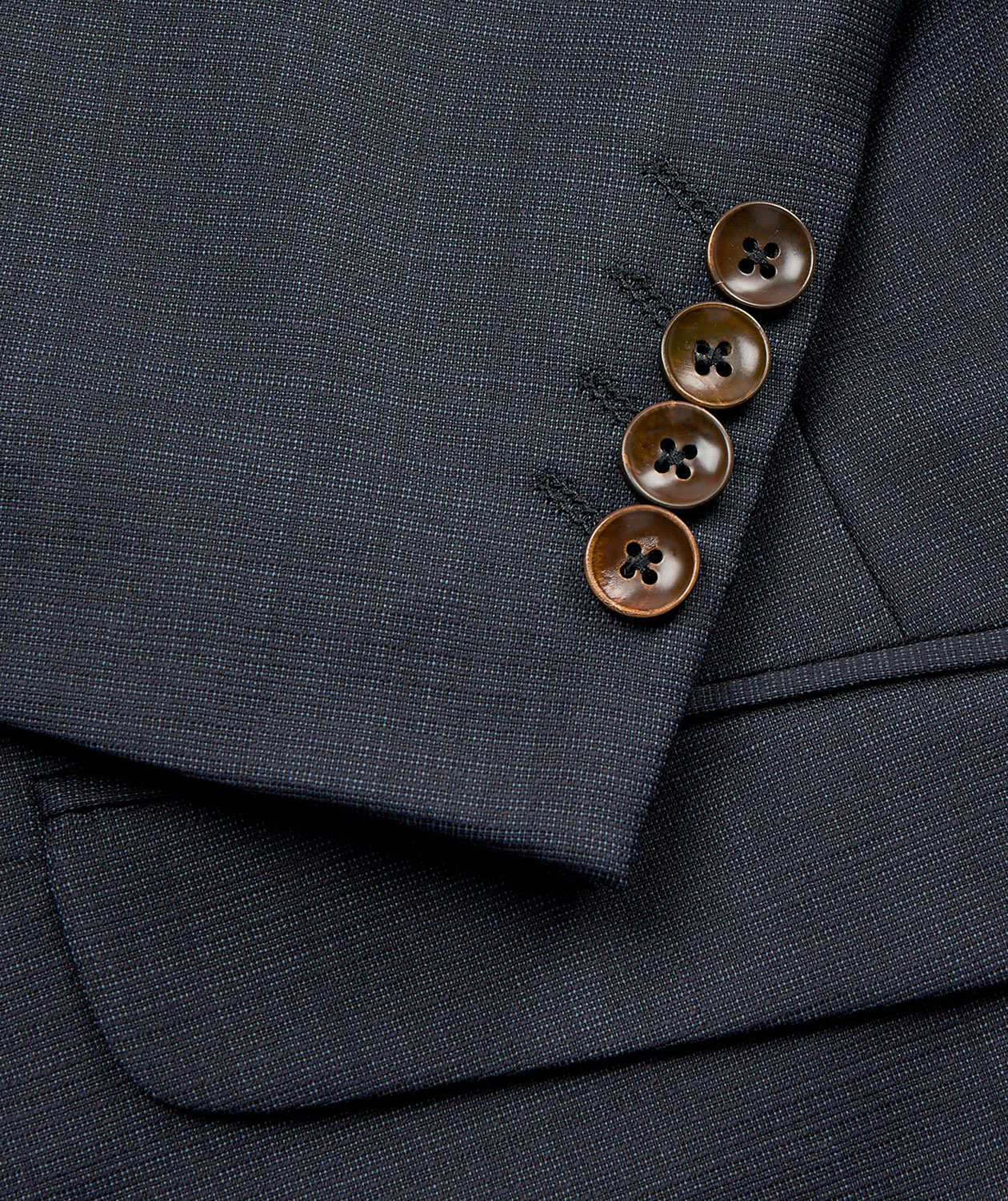 Sunwill Weft Stretch Water Repellent Modern fit blazer, Navy, large image number 6