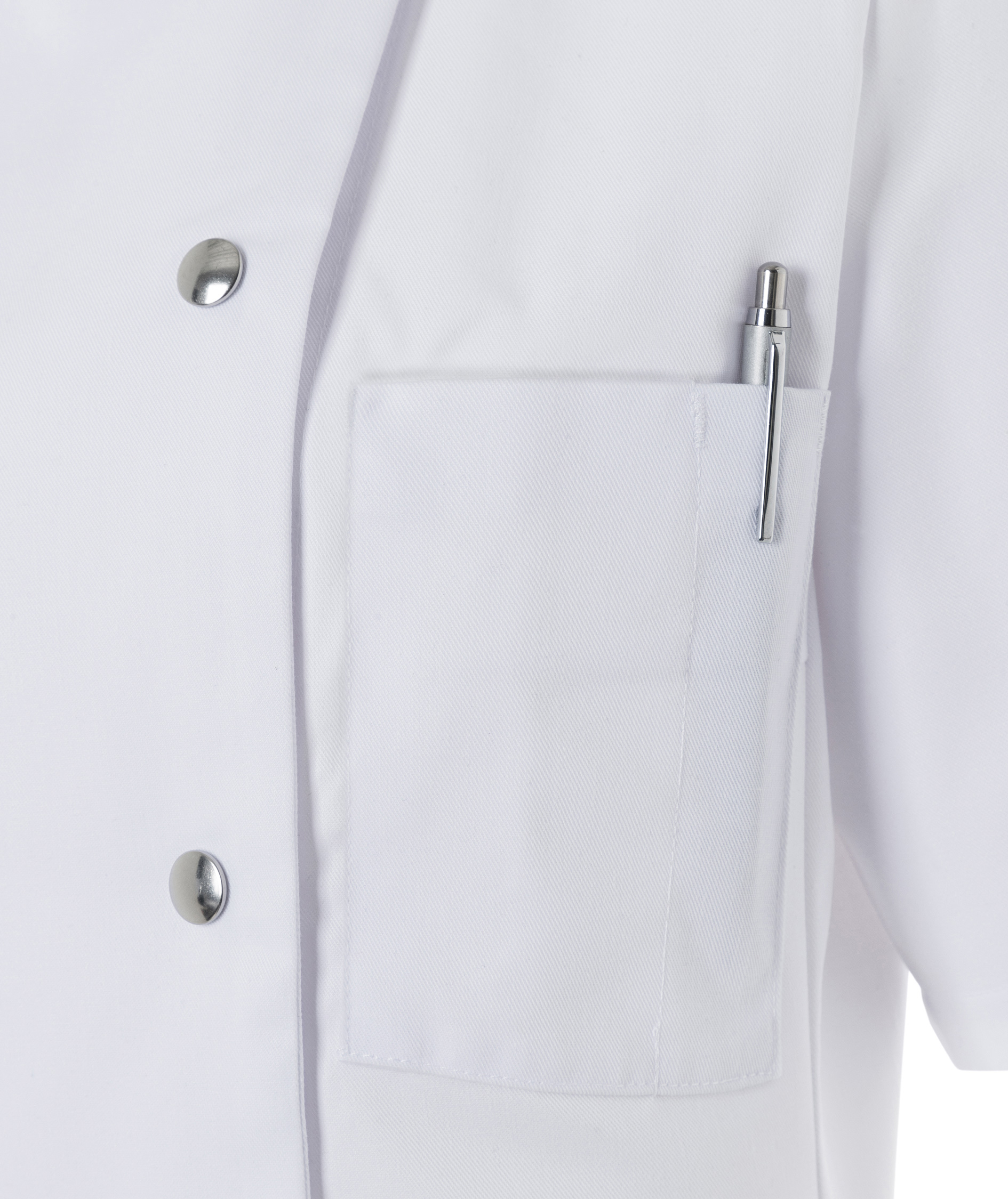 Karlowsky Greta kortermet dame kokkejakke, Hvit, large image number 6