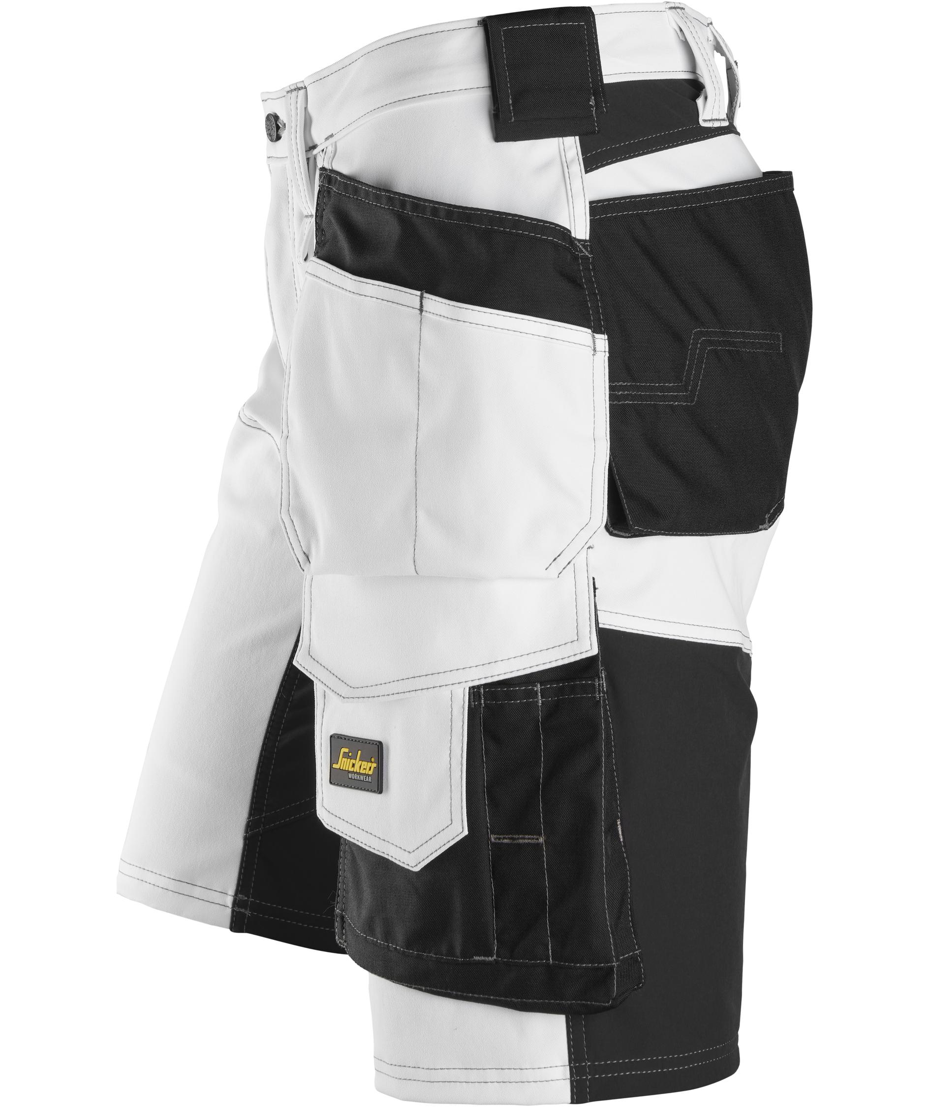 Snickers AllroundWork Handwerkershorts 6151, White/black, large image number 4