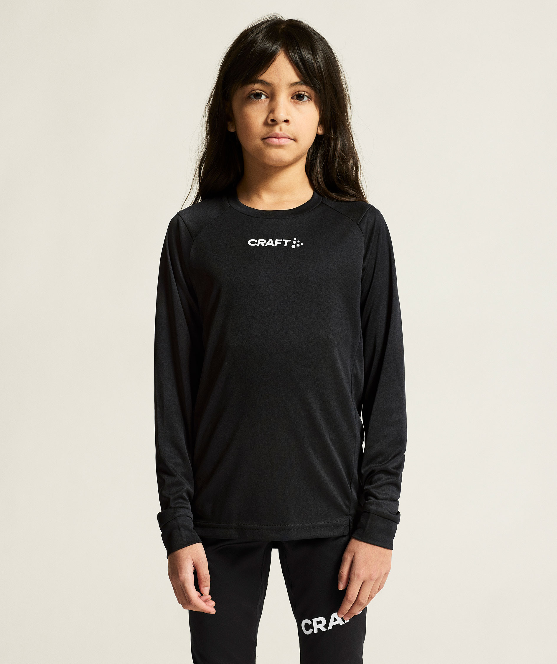 Craft Rush lang&aelig;rmet T-shirt til b&oslash;rn, Black, large image number 7