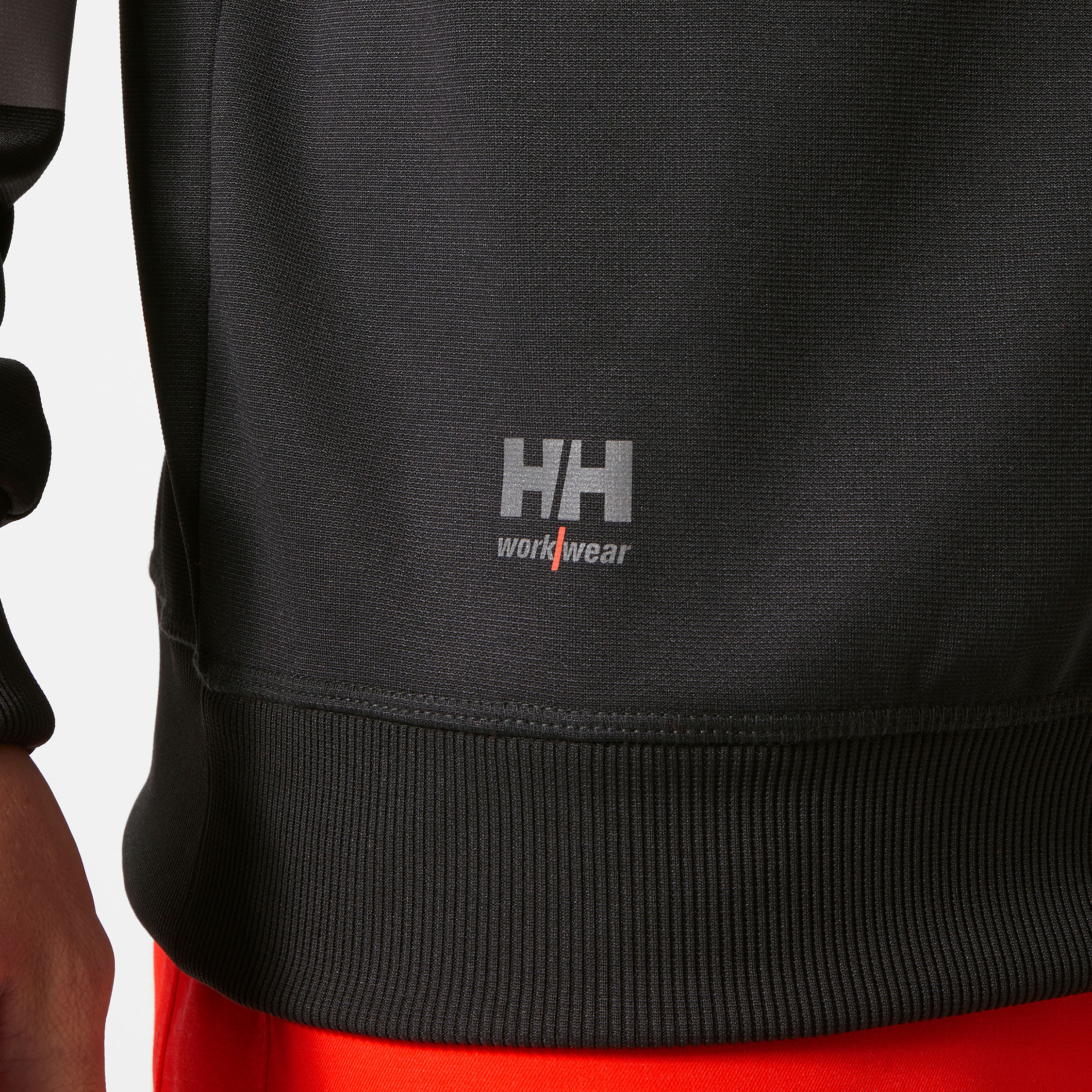 Helly Hansen Addvis half zip sweatshirt, Hi-Vis Red/Ebony, large image number 5