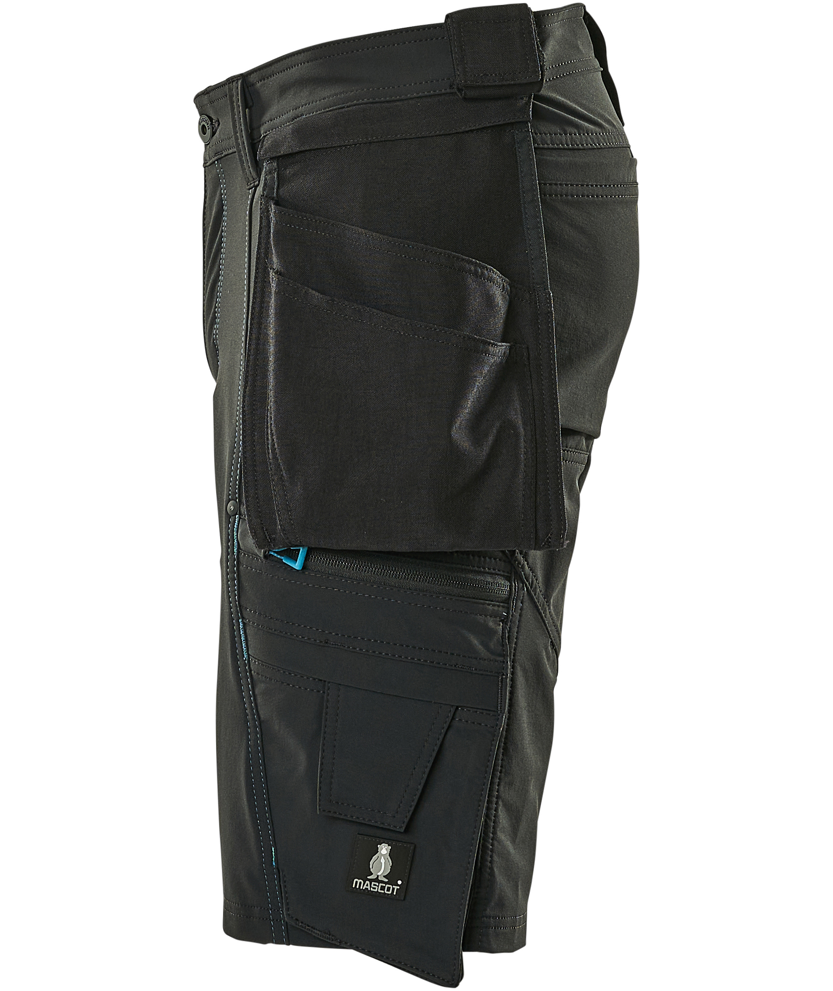 Mascot Advanced craftsman shorts full stretch, Black, large image number 4