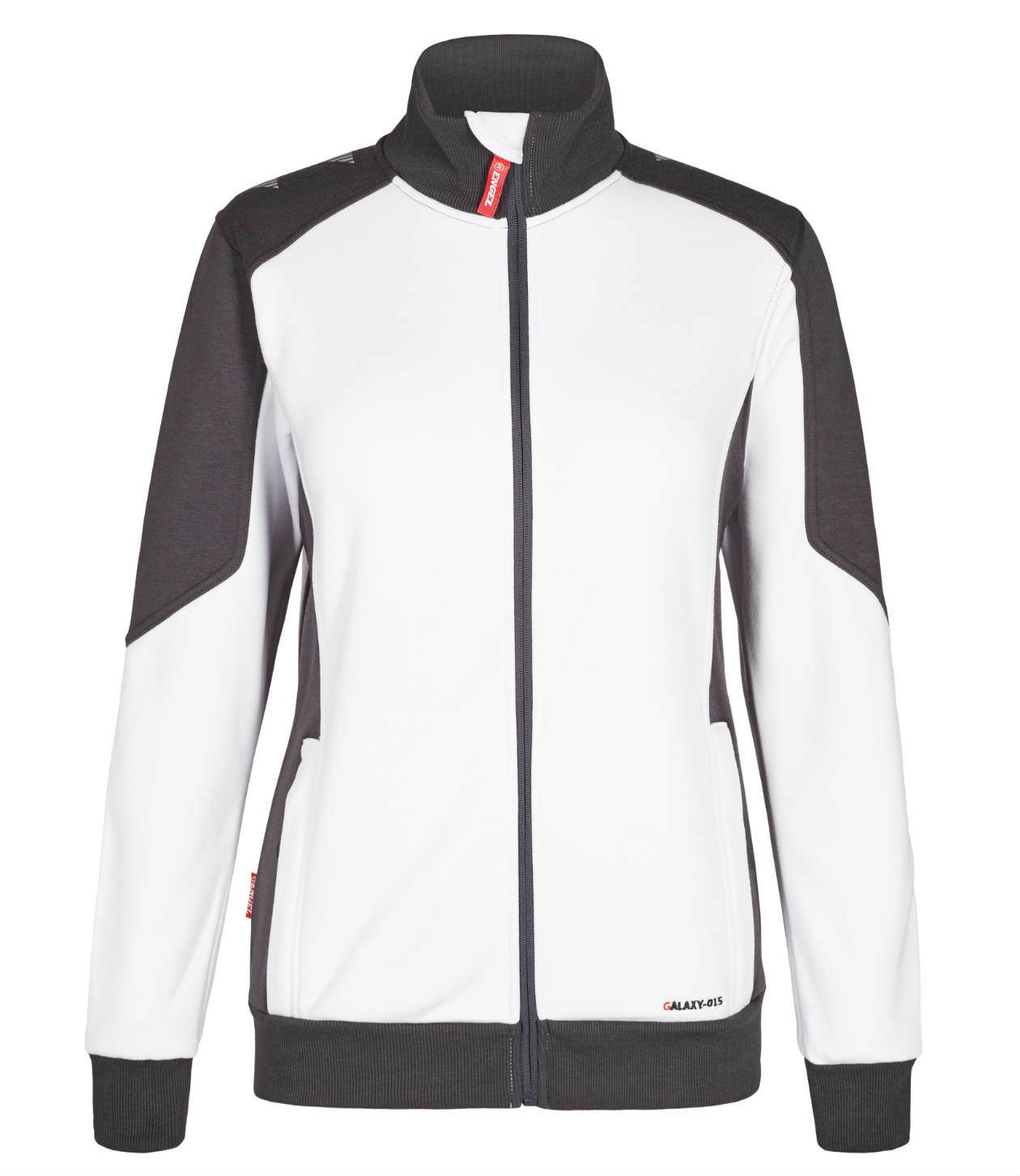 Engel Galaxy dame sweatcardigan, Hvit/Antrasittgr&aring;, Hvit/Antrasittgr&aring;, swatch