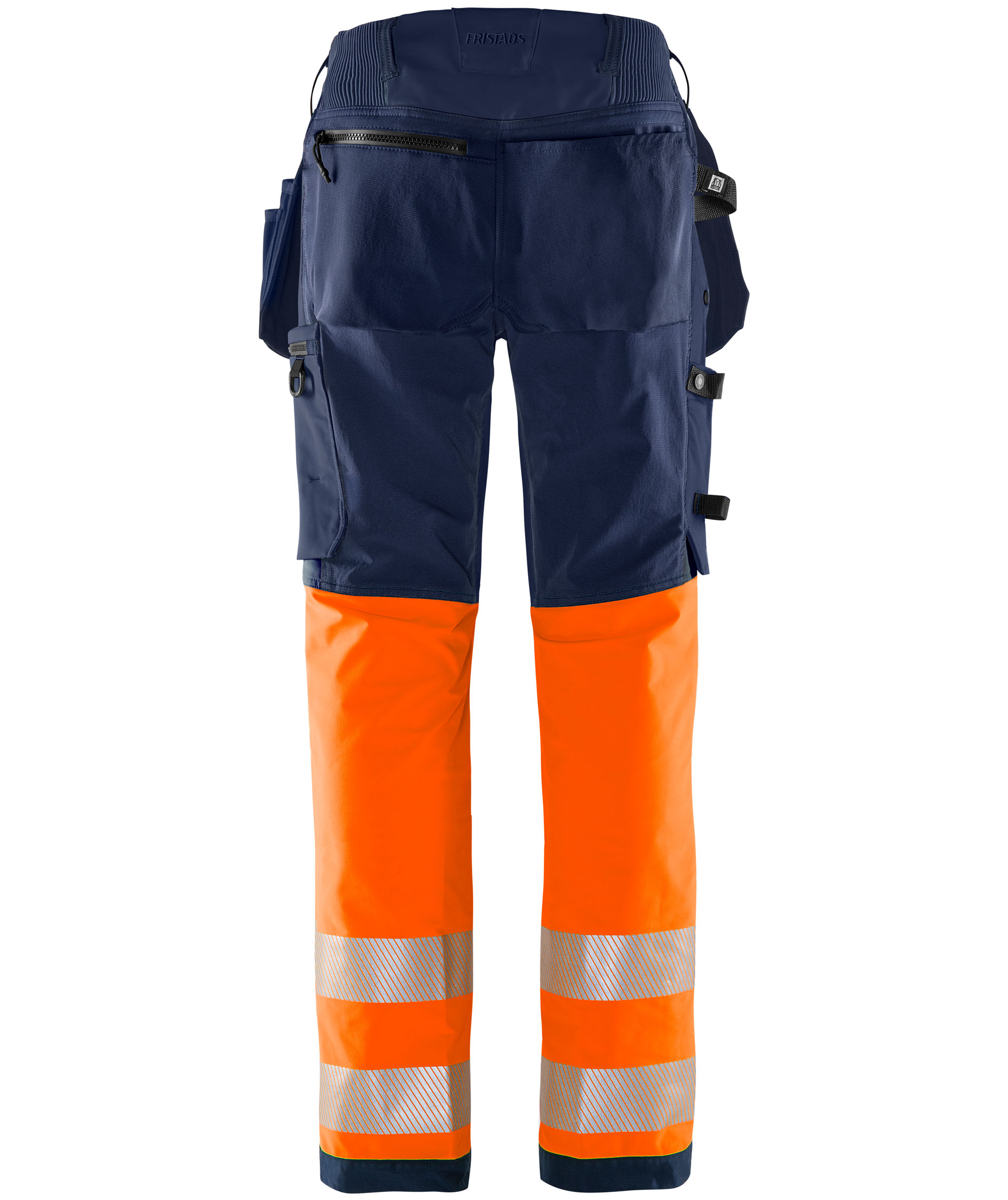 Fristads Green hantverksbyxa full stretch 2643 GSTP, Varsel Orange/Marinbl&aring;, large image number 1