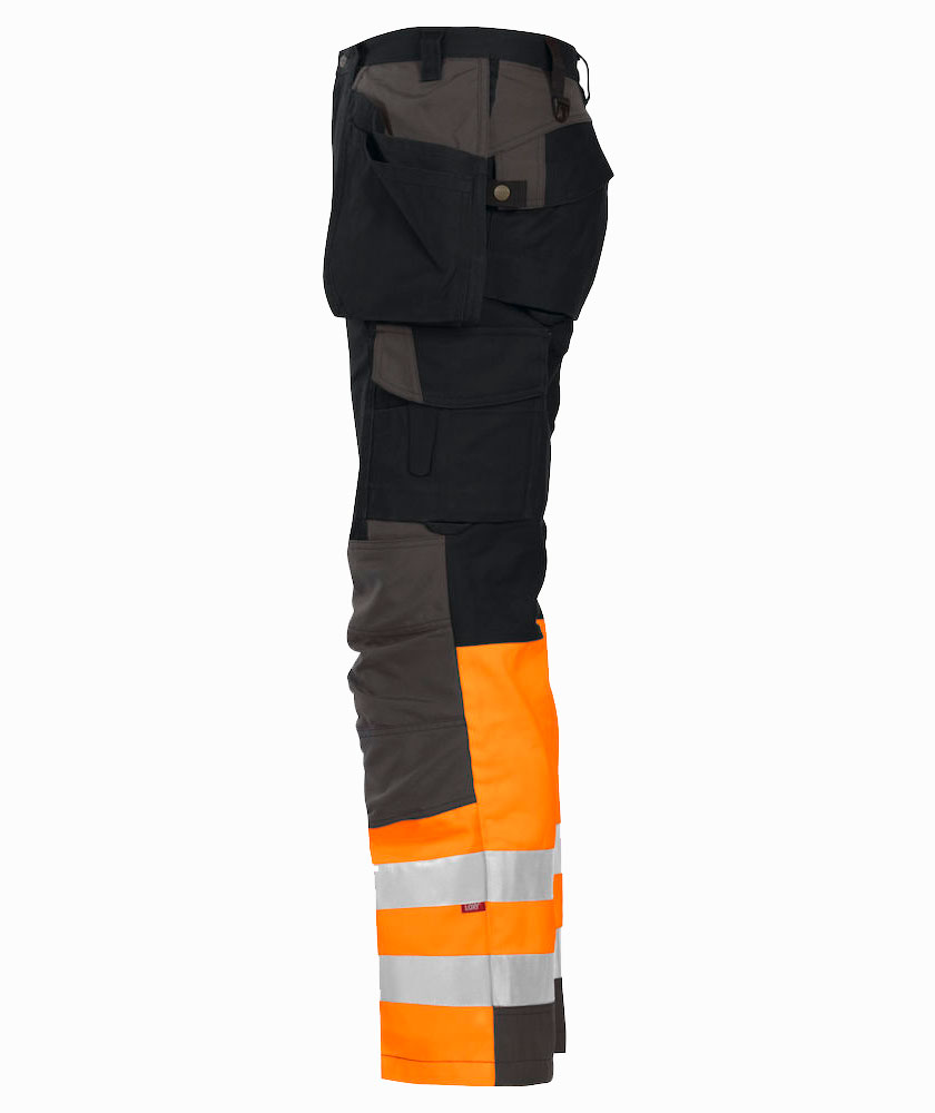 ProJob hantverksbyxa 6522, Varsel Orange/Svart, large image number 3